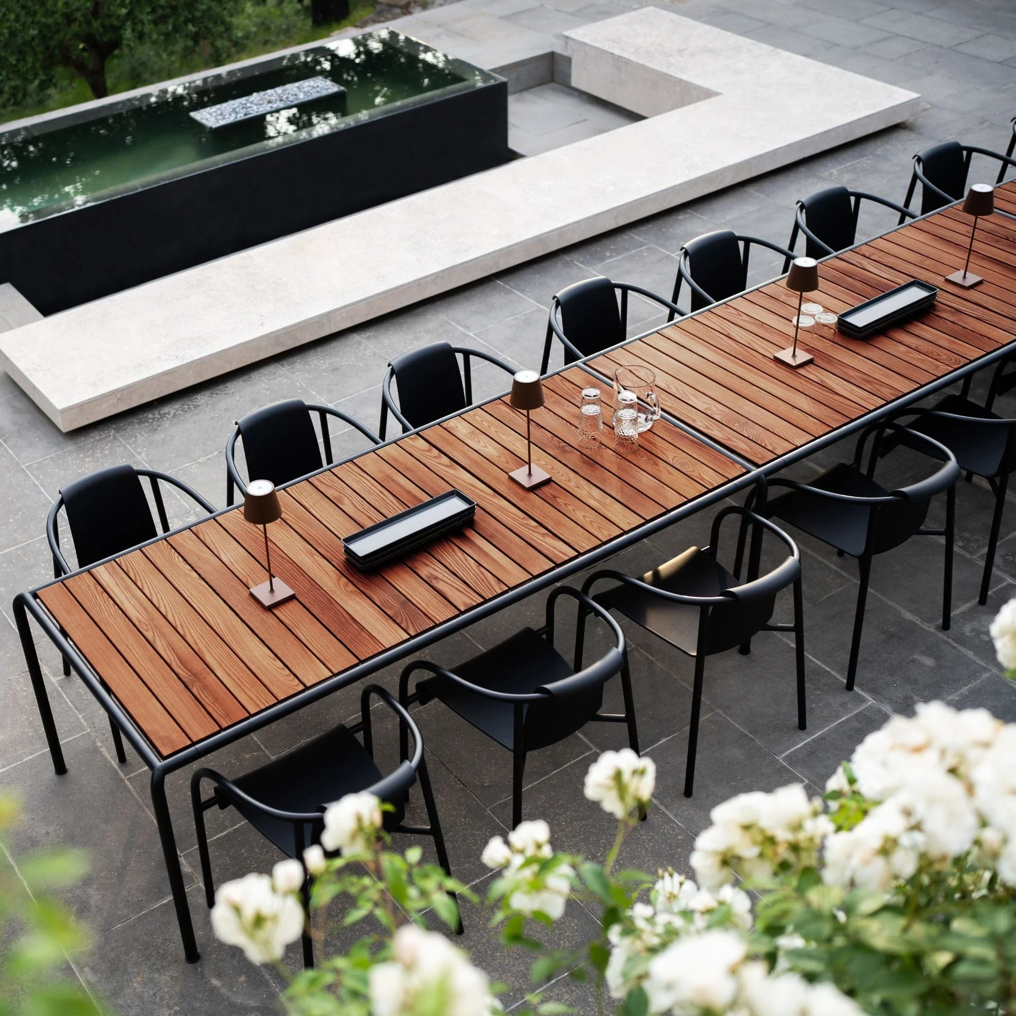 Avanti 18 Seater Outdoor Dining Table - Ash