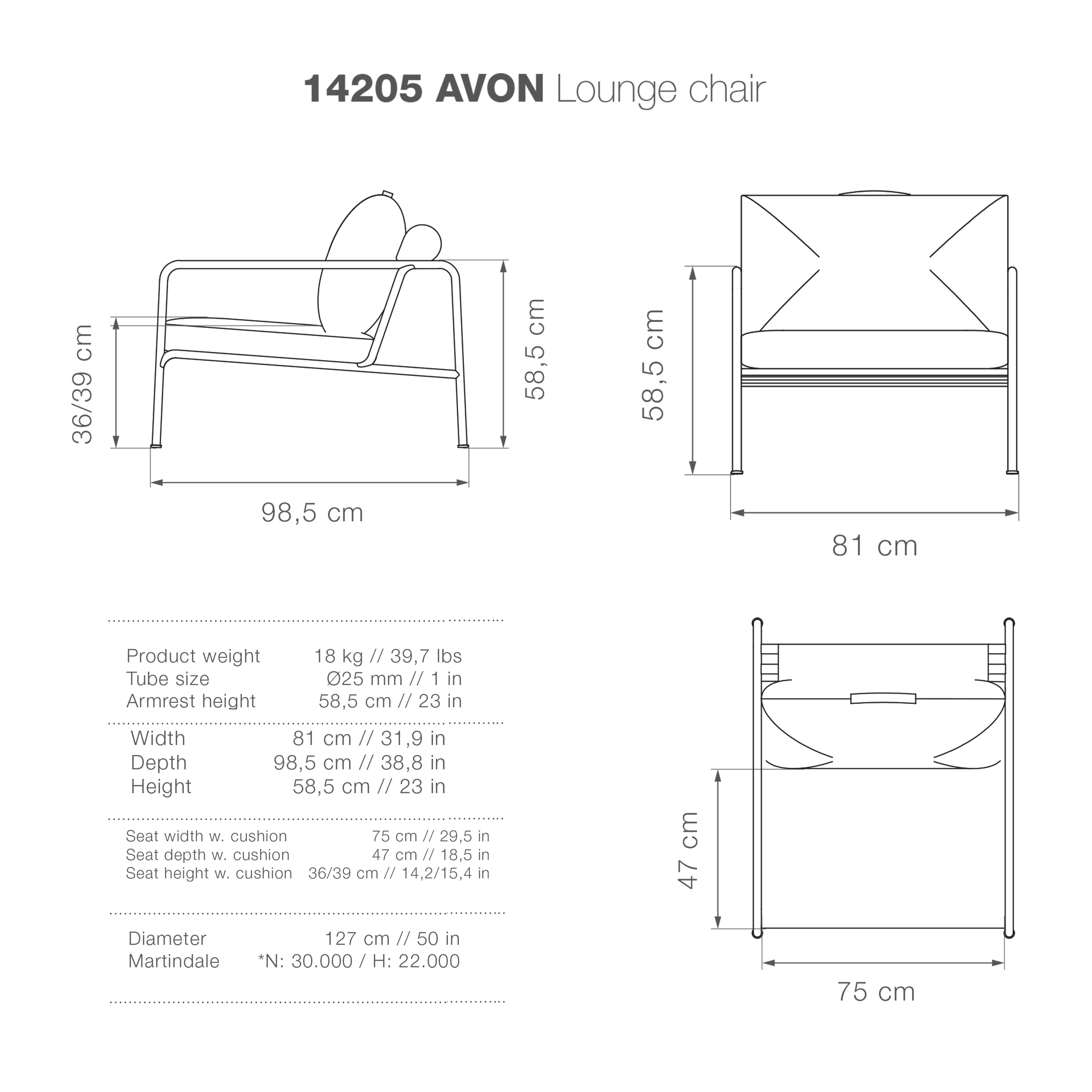Avon Lounge Chair - Ash - Image 11