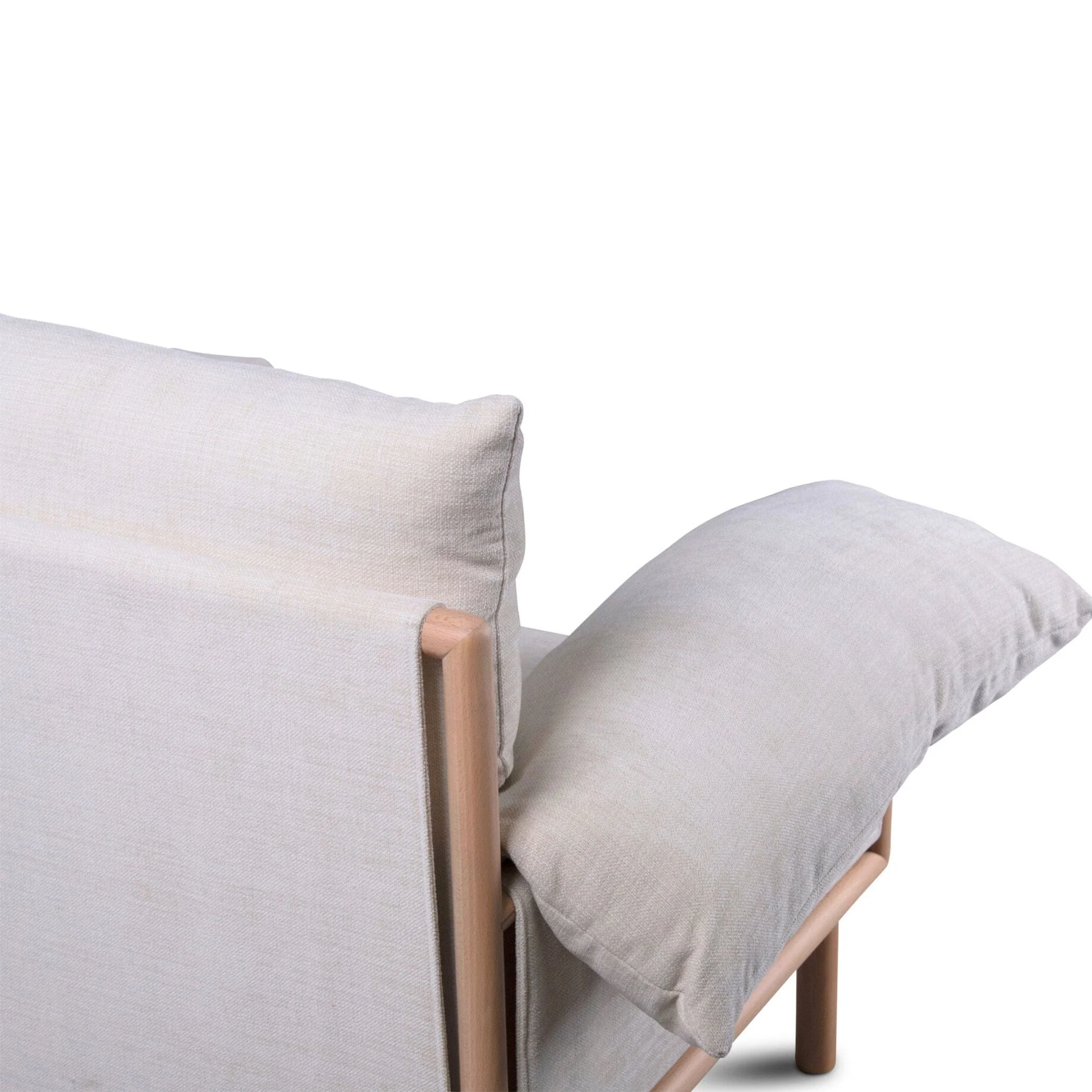 Axel Armchair - Vanilla Upholstery and Beech Frame - Image 4