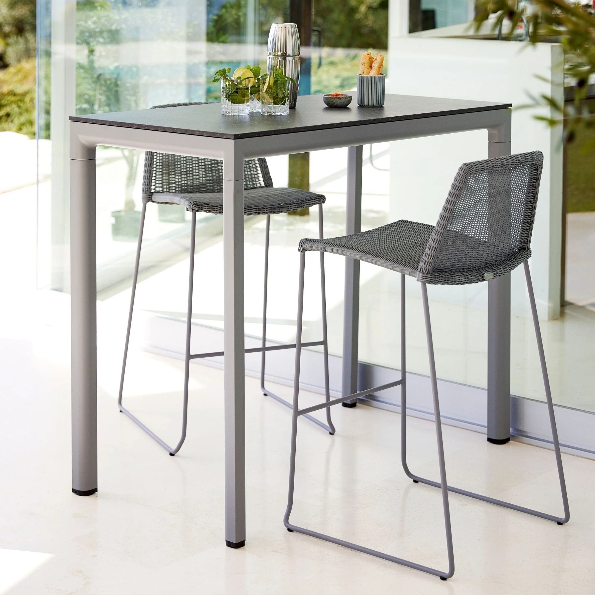 Breeze Bar Chair - Light Grey - Image 2