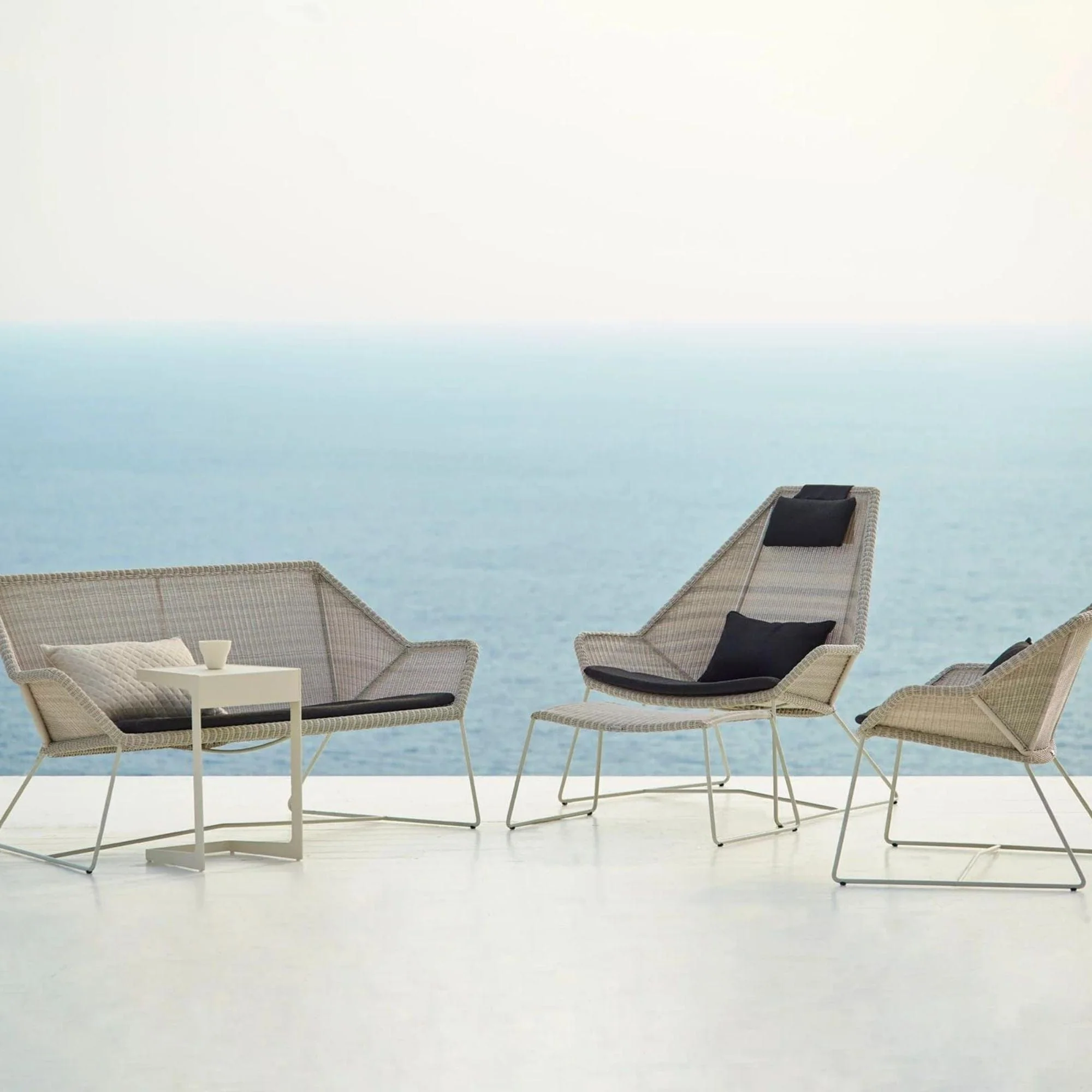 Breeze Footstool - Taupe - Image 4