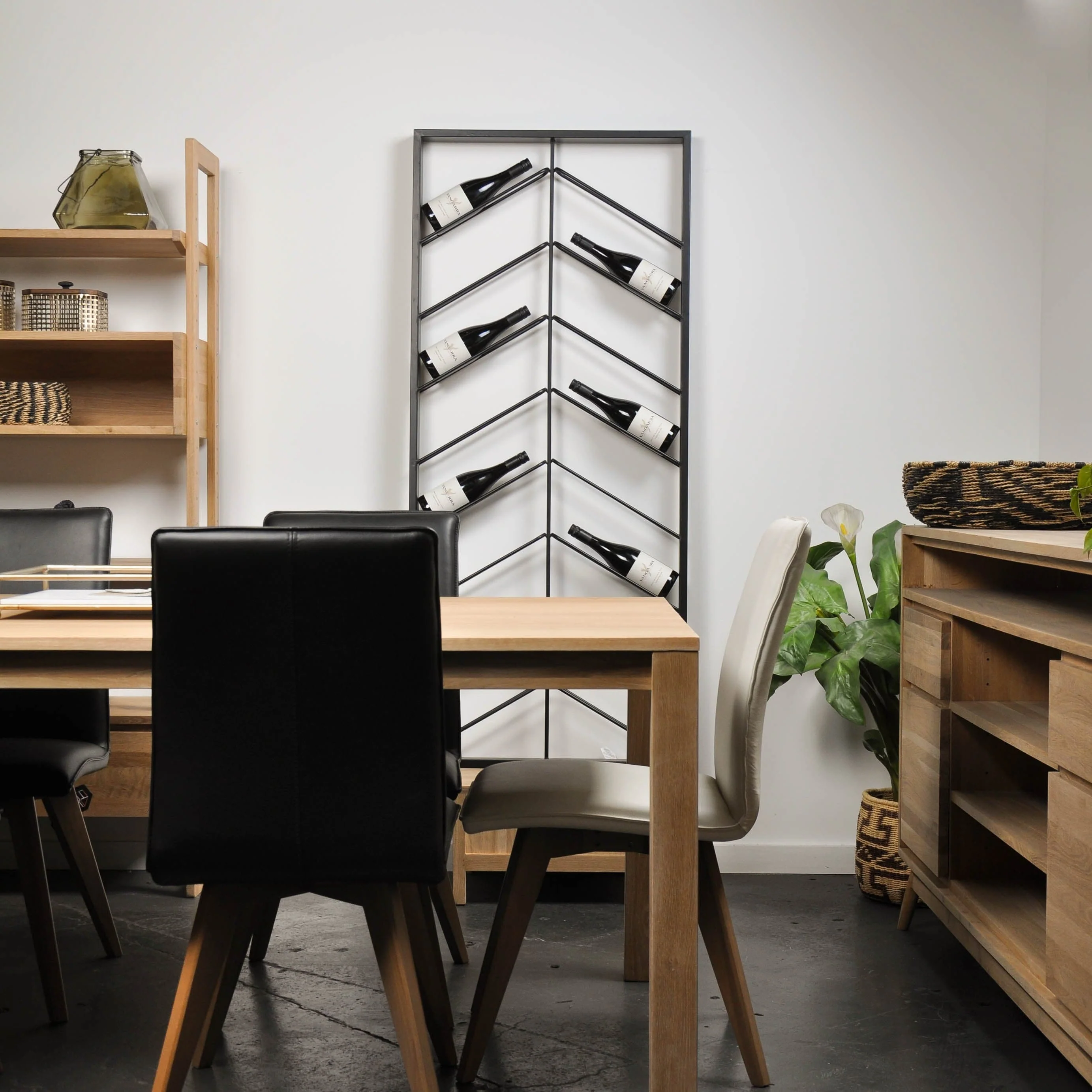 Chevron Wine Rack - Iron - Image 5