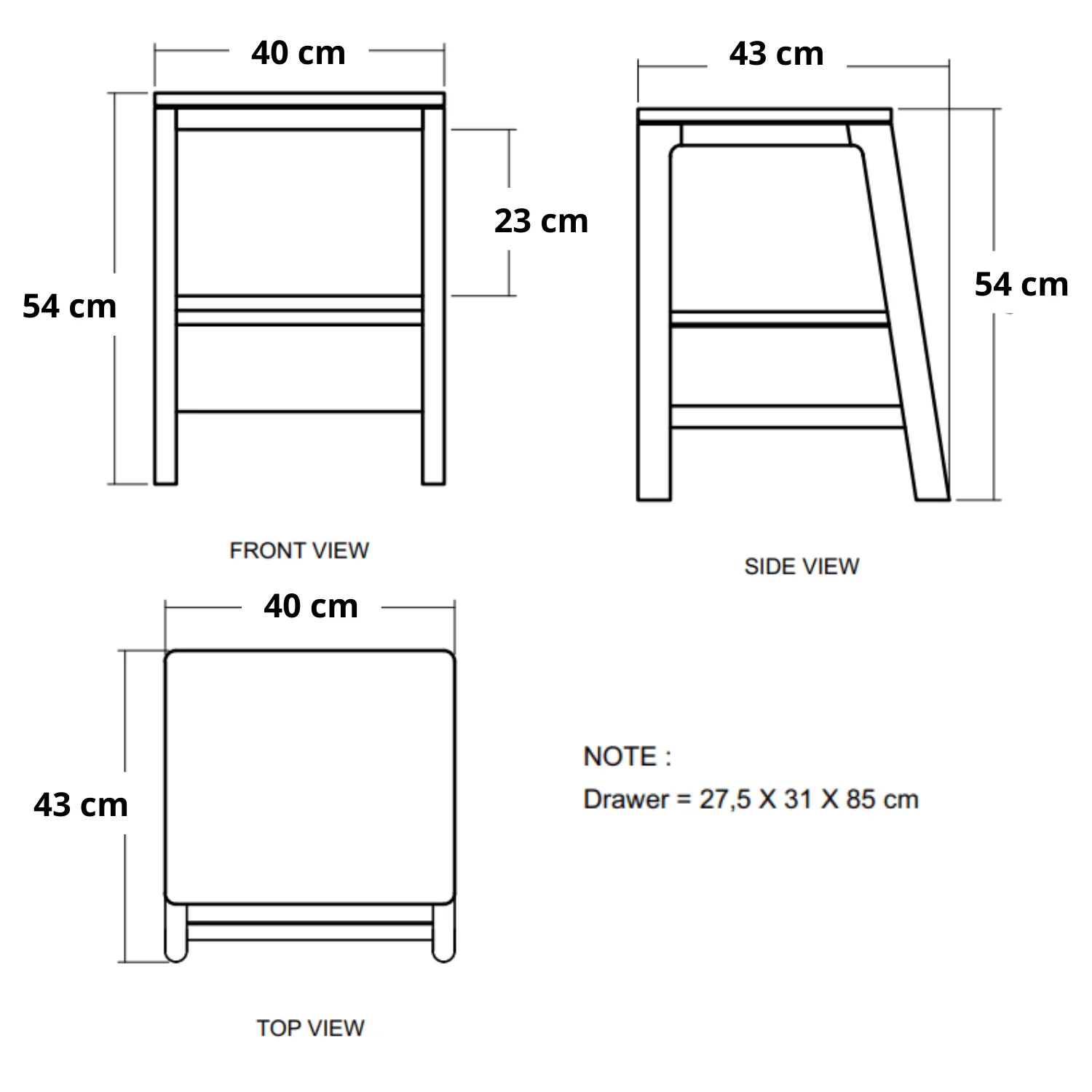 Circa Side Table - FSC Recycled Teak - Image 3