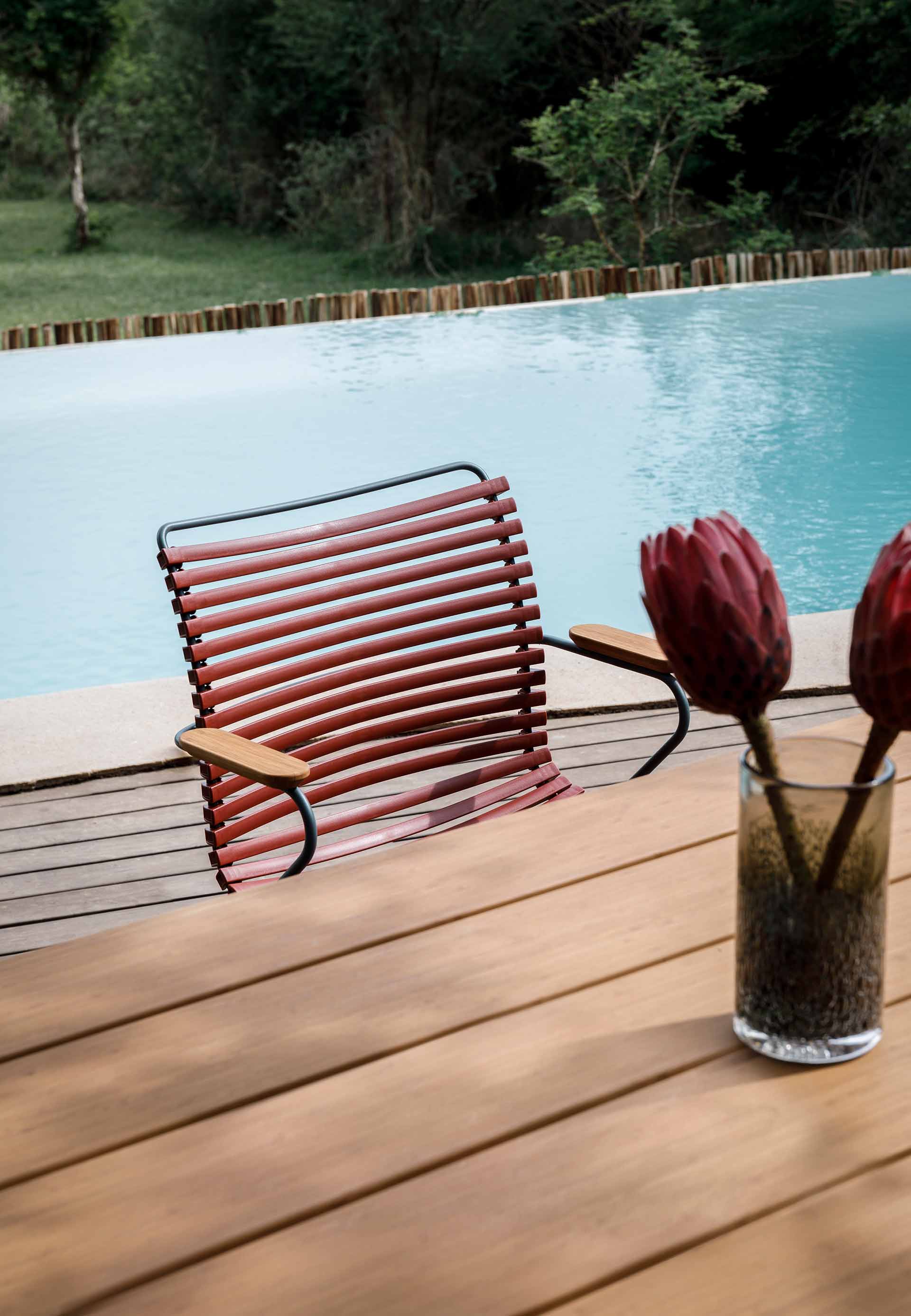 Click Dining Chair (With Armrest) - Paprika - Image 2