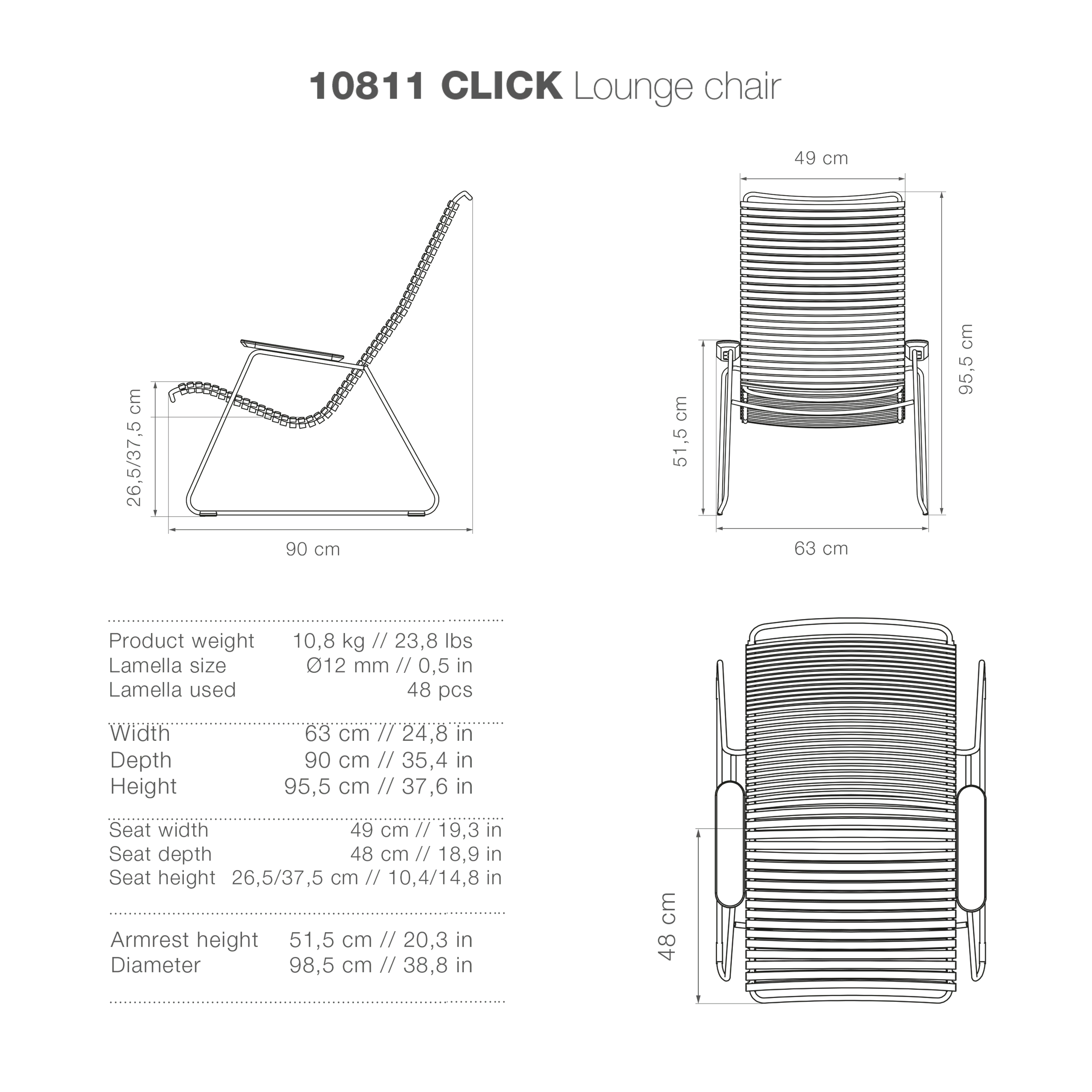 Click Lounge Chair - Black - Image 7