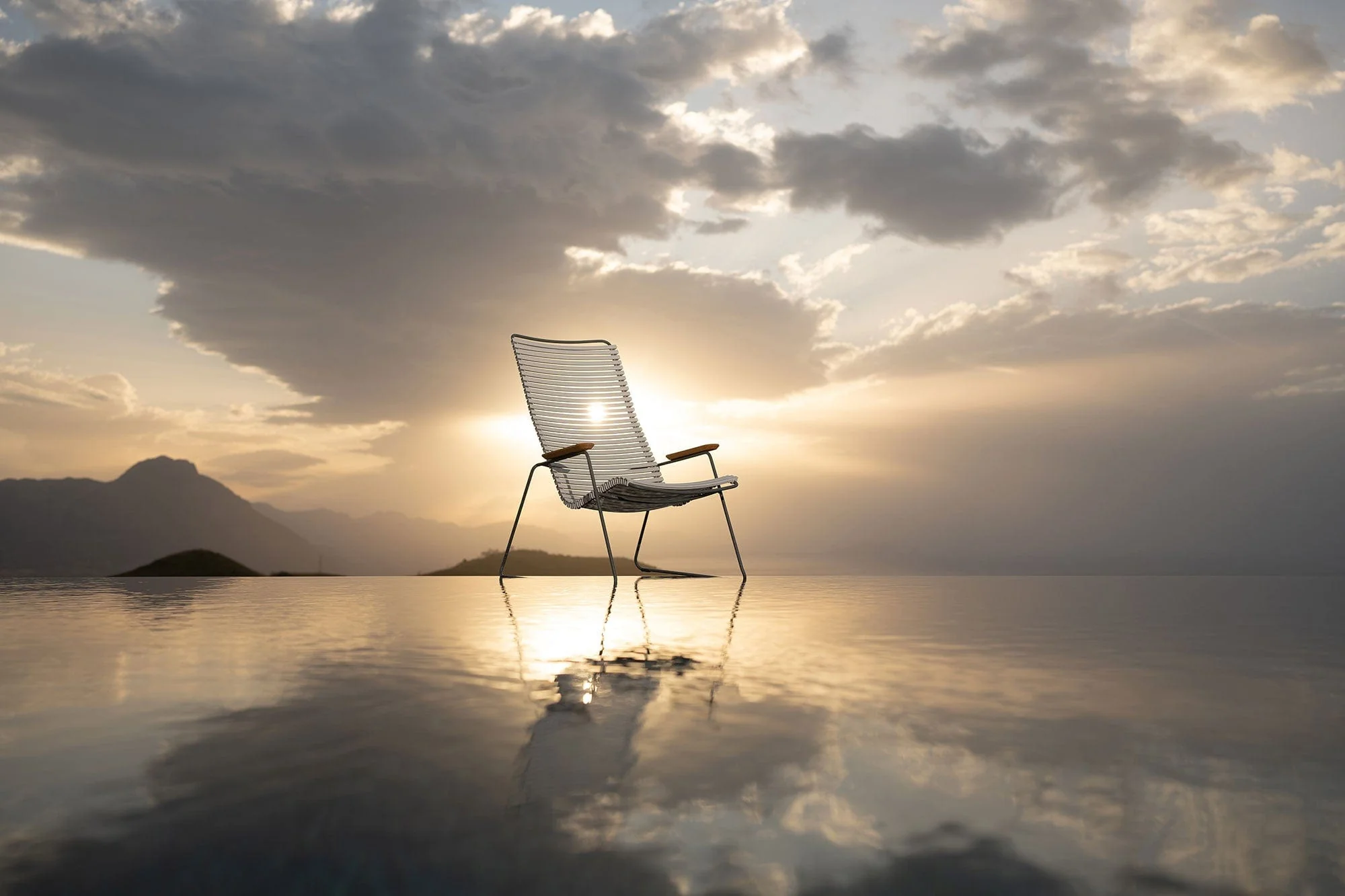 Click Lounge Chair - Muted White - Image 3