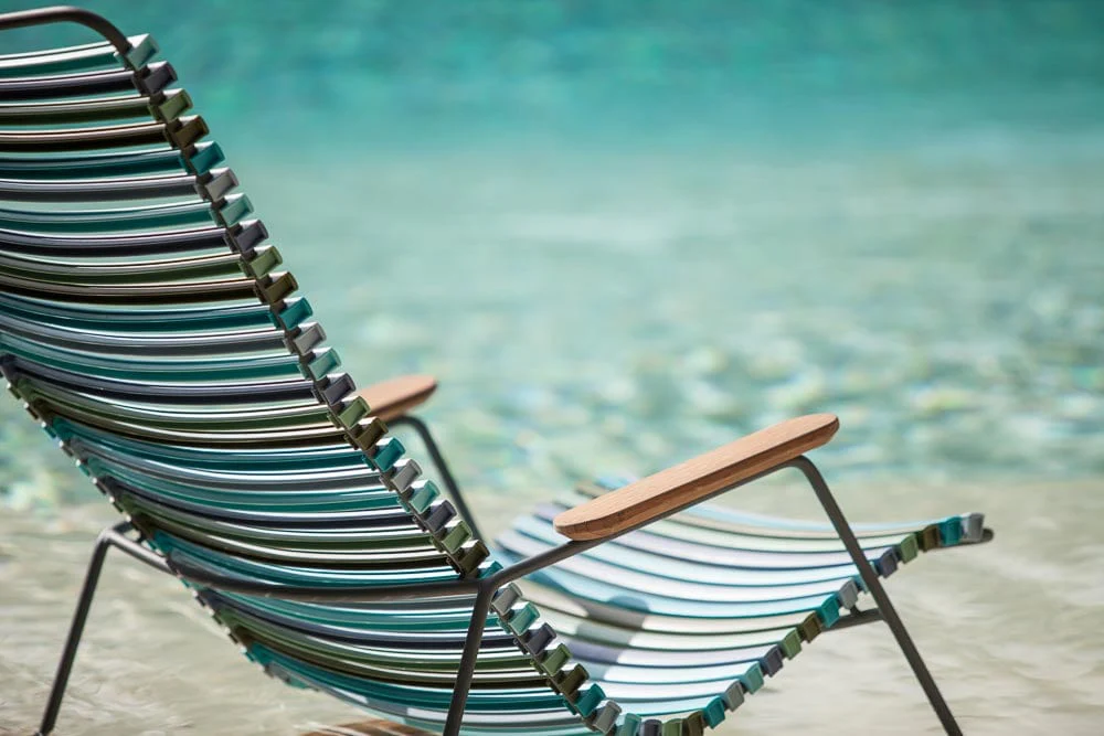 Click Rocking Chair - Multicolour Blue Stripe - Image 3