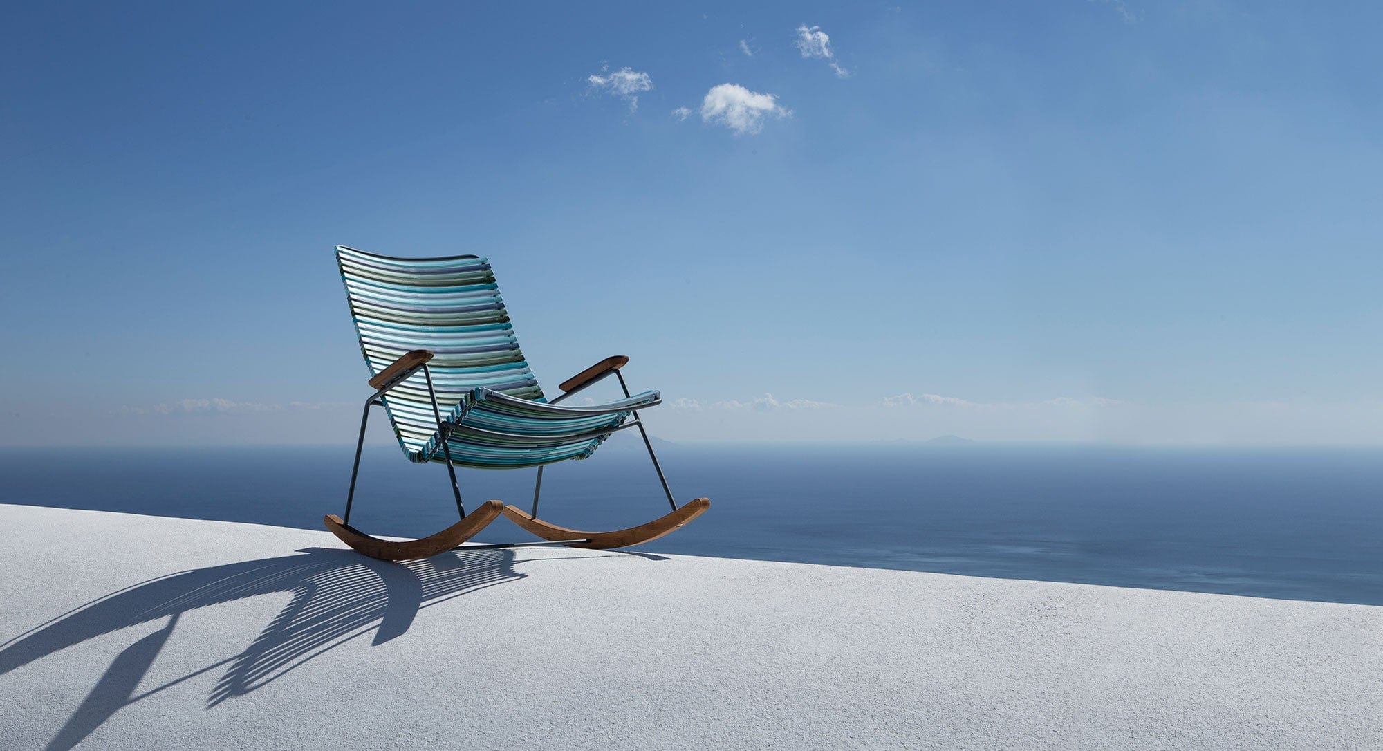 Click Rocking Chair - Multicolour Blue Stripe - Image 7