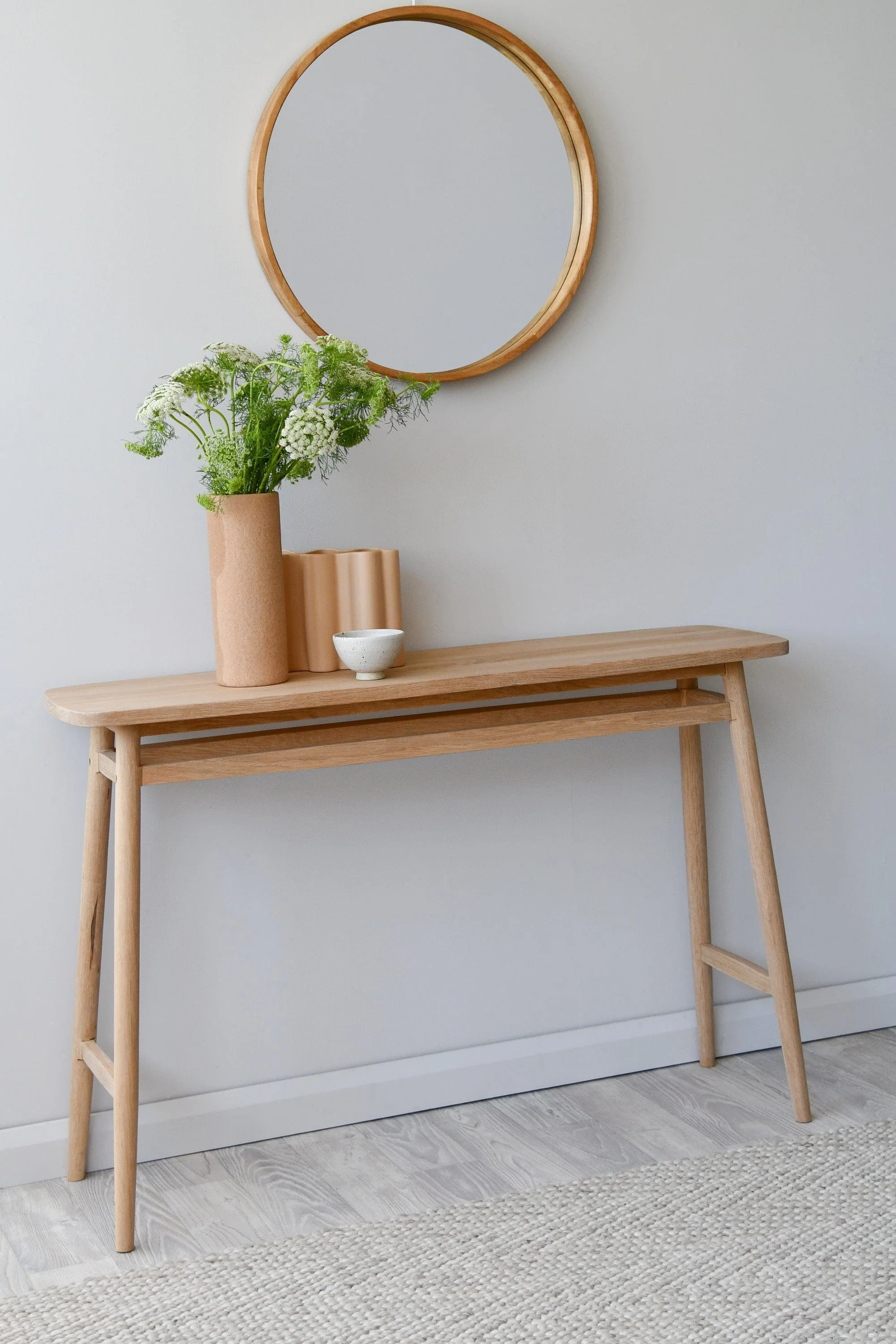 Cooper Round Mirror - Rubber Wood - Image 5