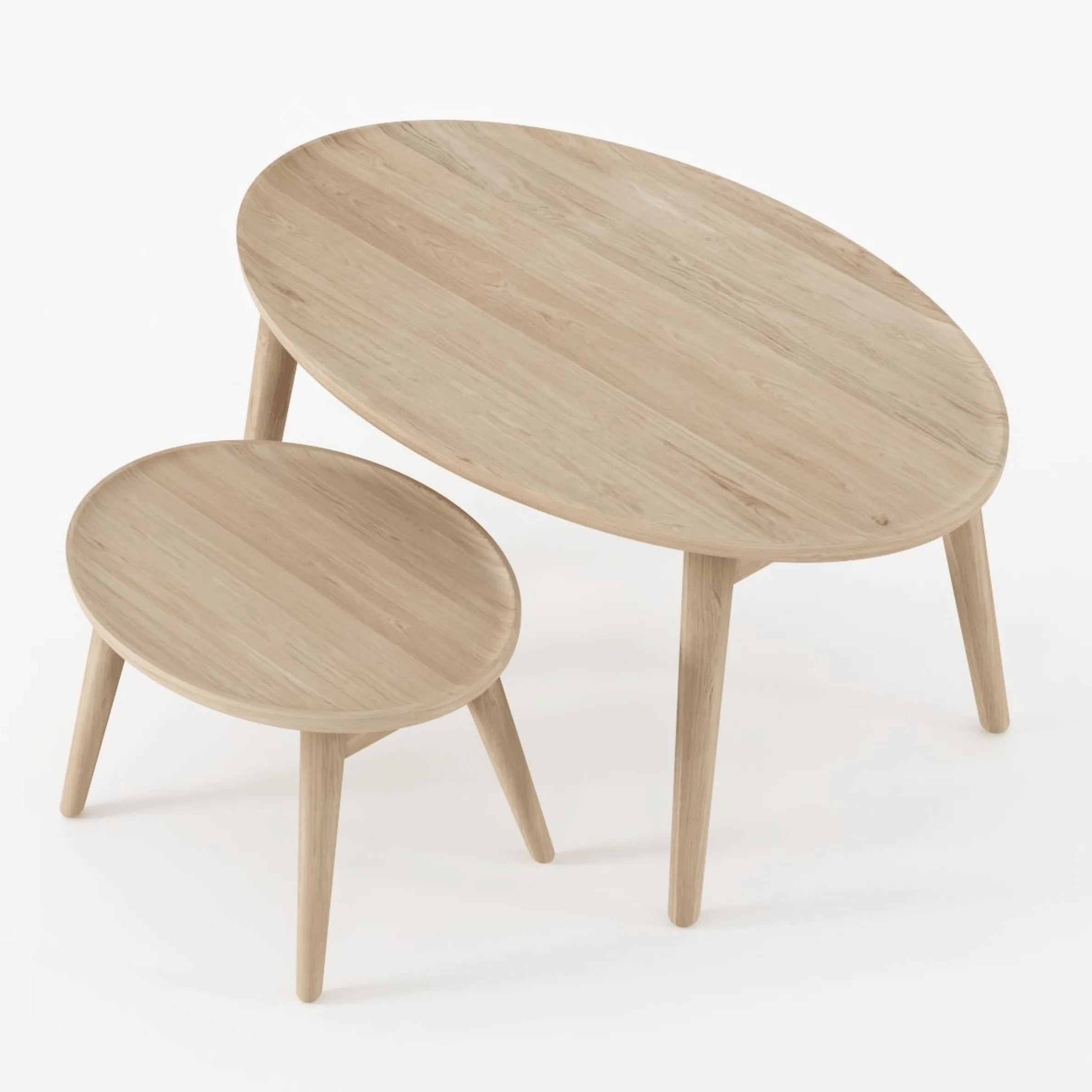 East Coffee Small  Table - European Oak - Image 2