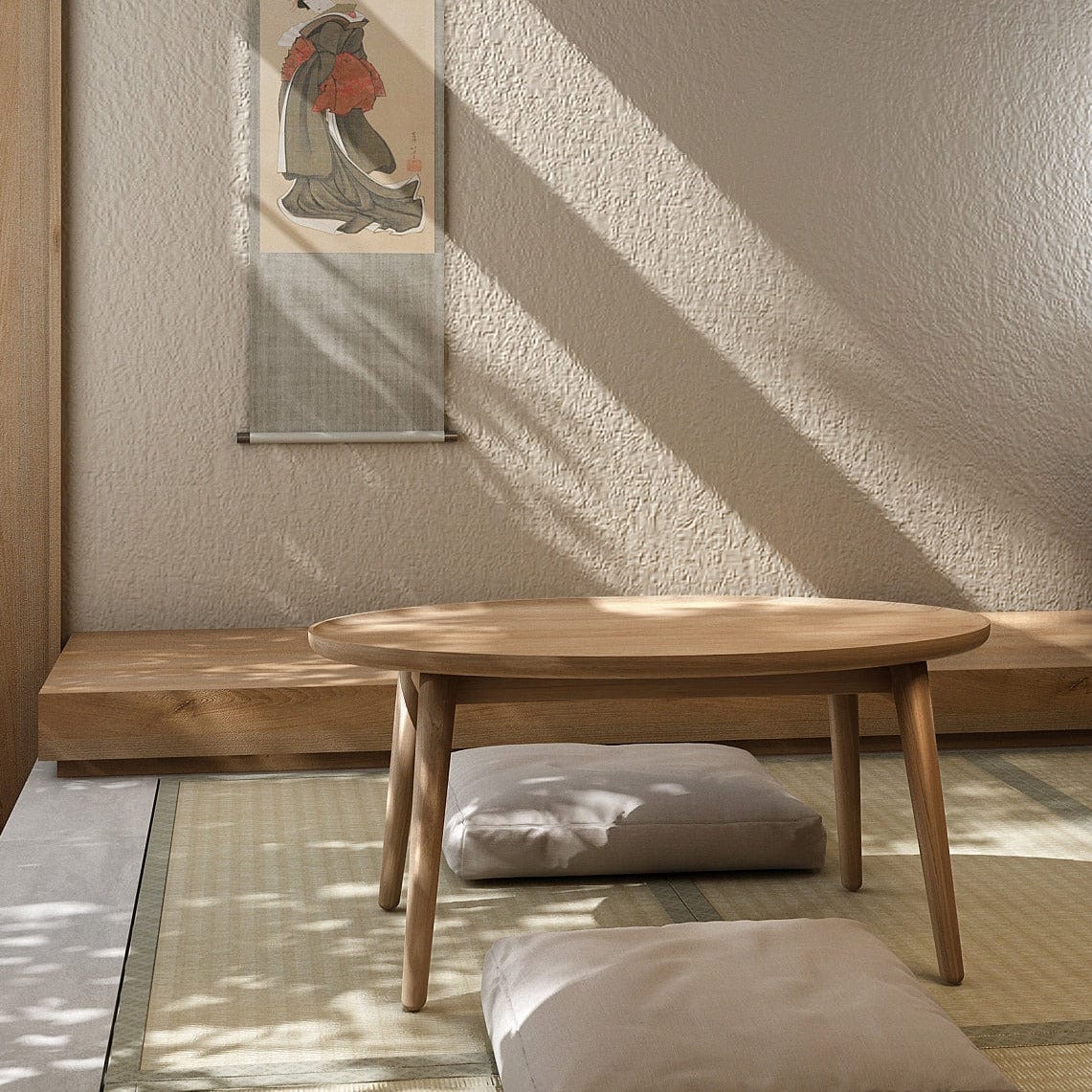 East Coffee Small  Table - European Oak - Image 3