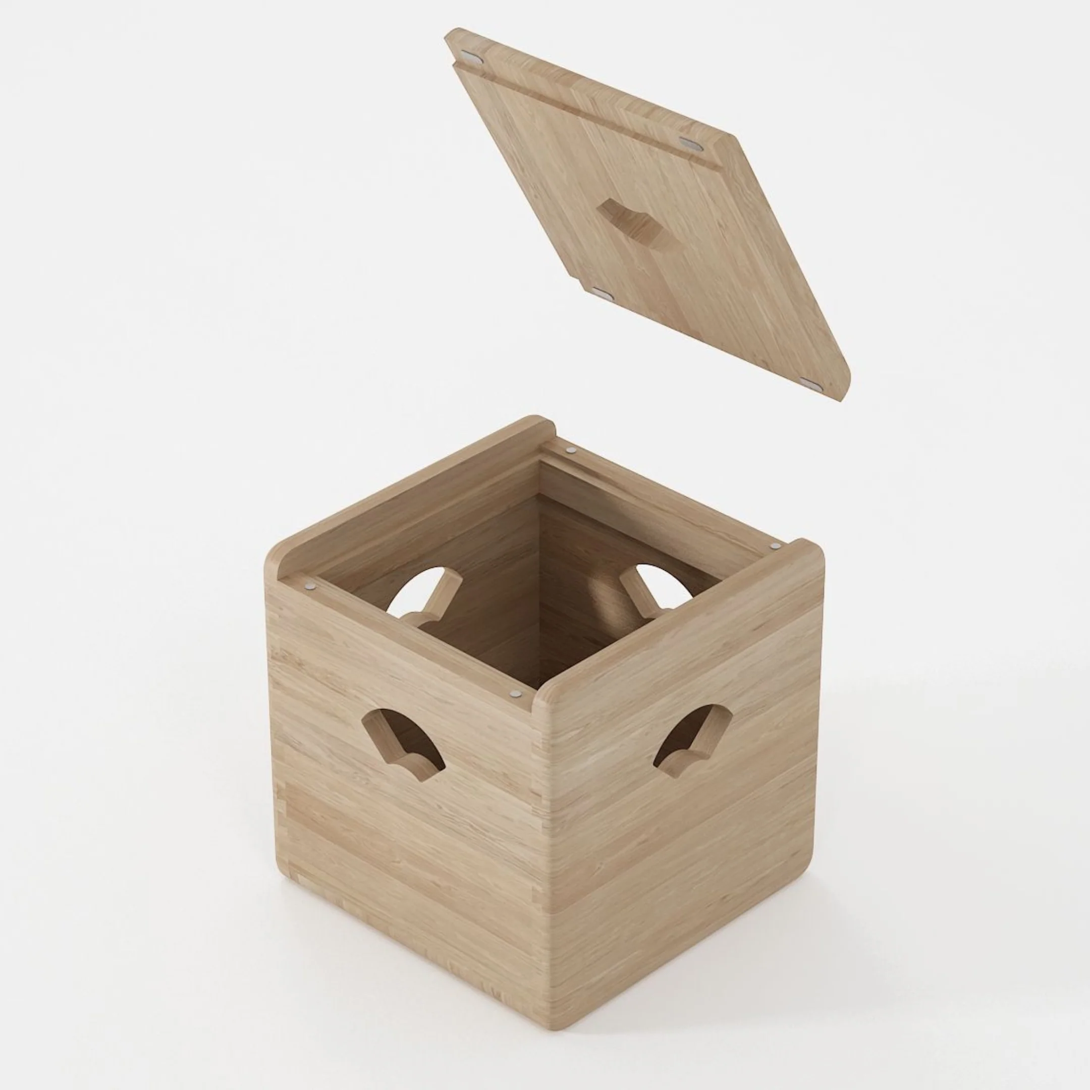 East Stool Box - European Oak - Image 3