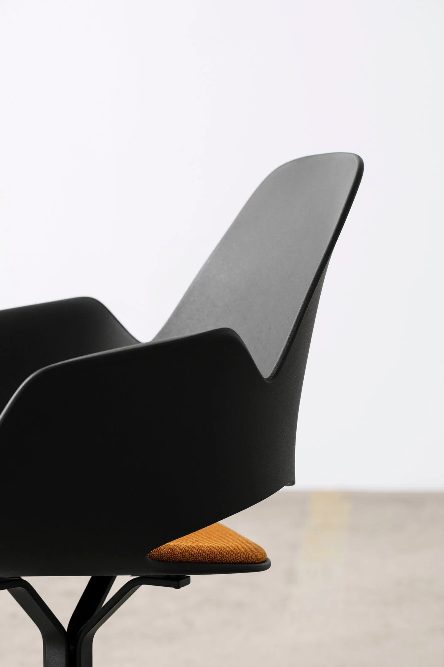 Falk Chair With Armrest - Tube Legs - Lark Yellow - Image 3