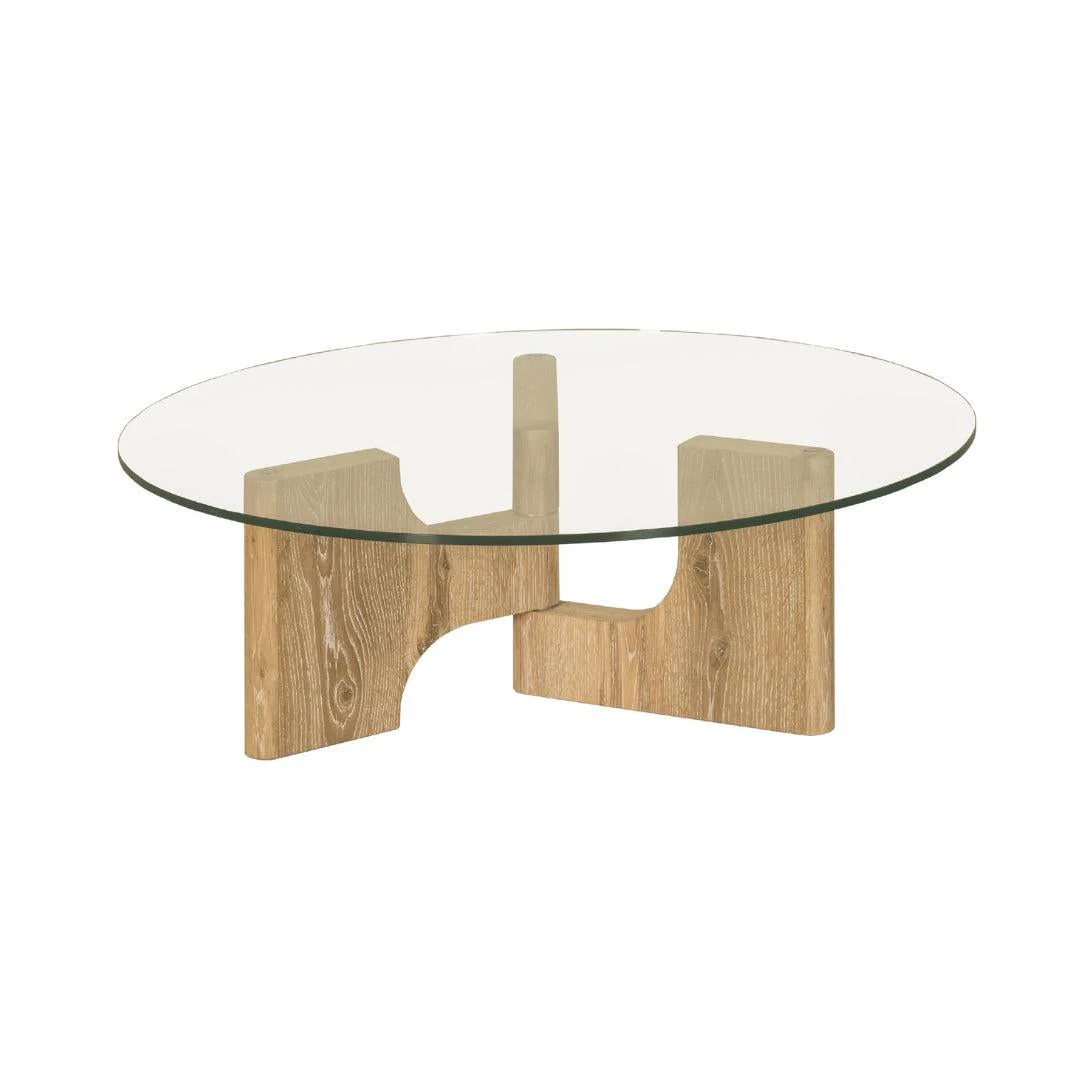 Floema Coffee Table with glass top - Image 3