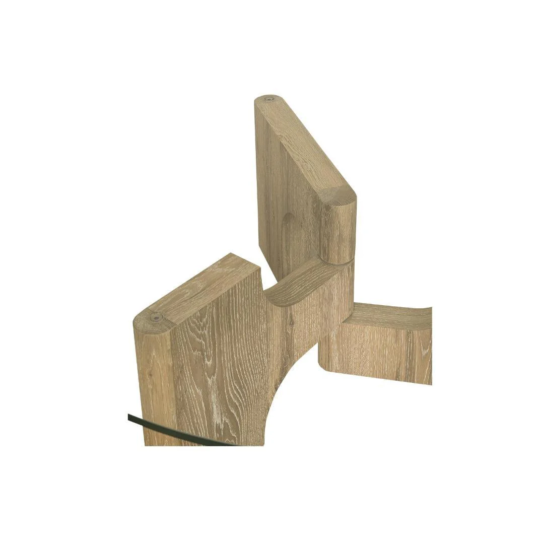Floema Coffee Table with glass top - Image 5