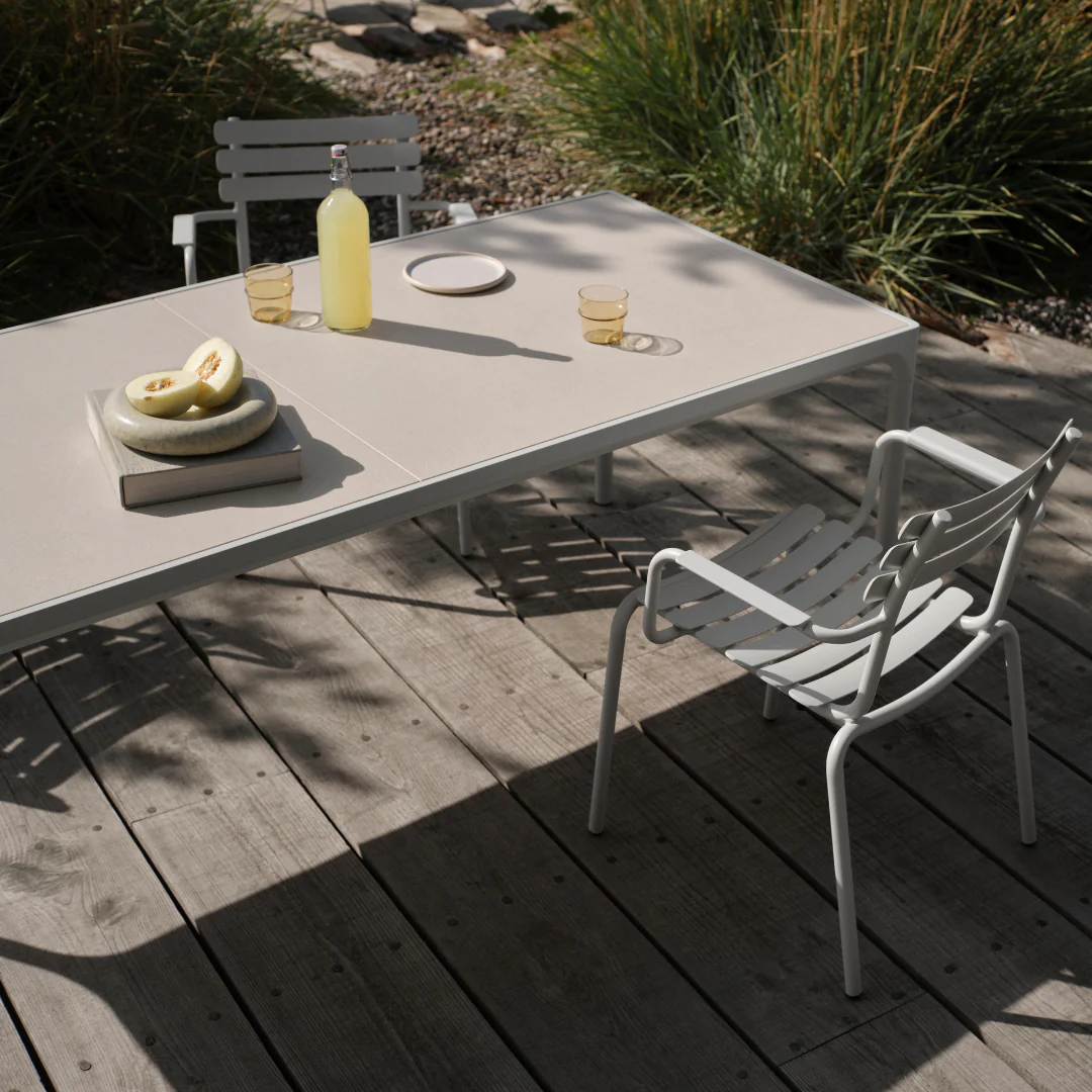 FOUR Ceramic table, 160x90 cm - Beige - Image 4