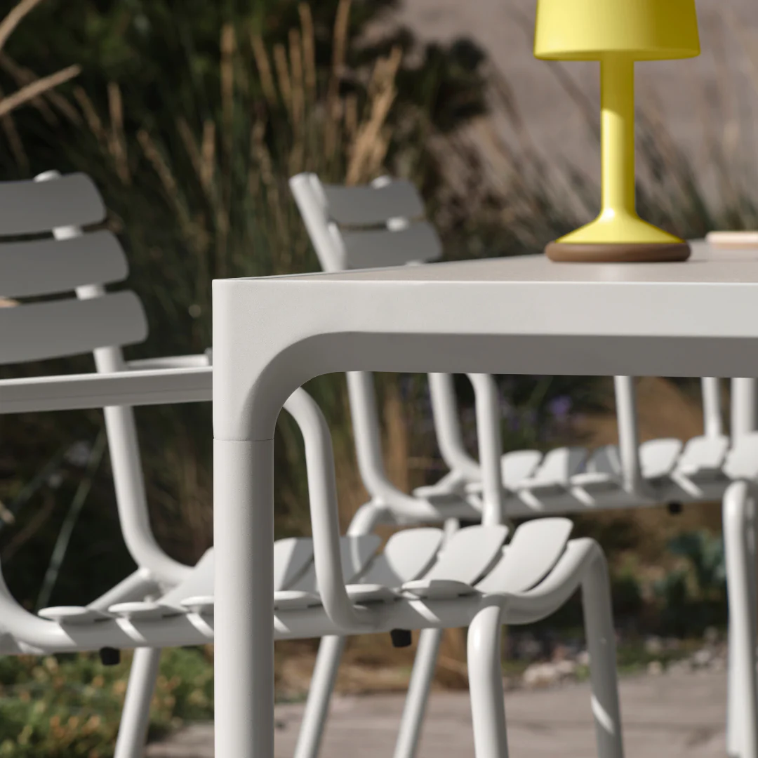 FOUR Ceramic table, 90x90 cm - Beige - Image 2
