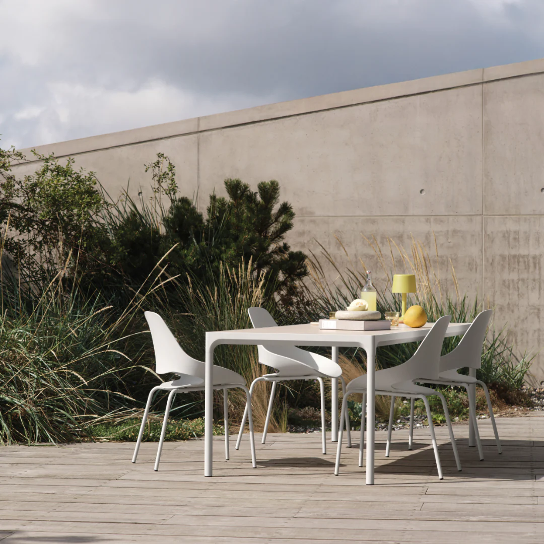 FOUR Ceramic table, 90x90 cm - Beige - Image 6