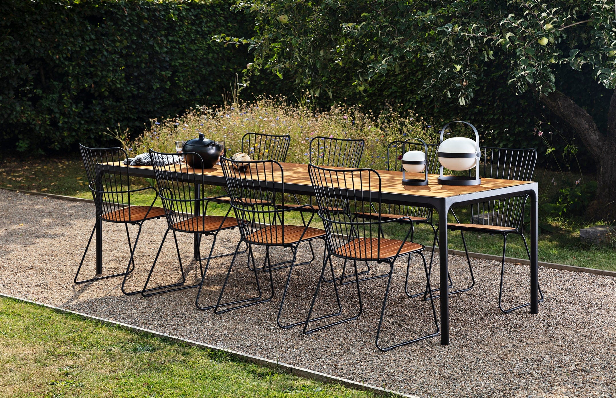 Four Table - Bamboo | Black 160(CM) - Image 4