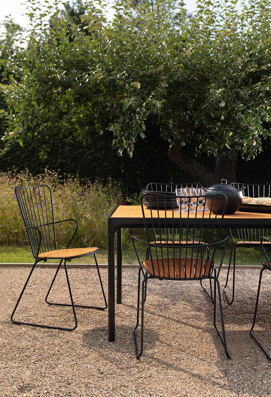 Four Table - Bamboo | Black 160(CM) - Image 7