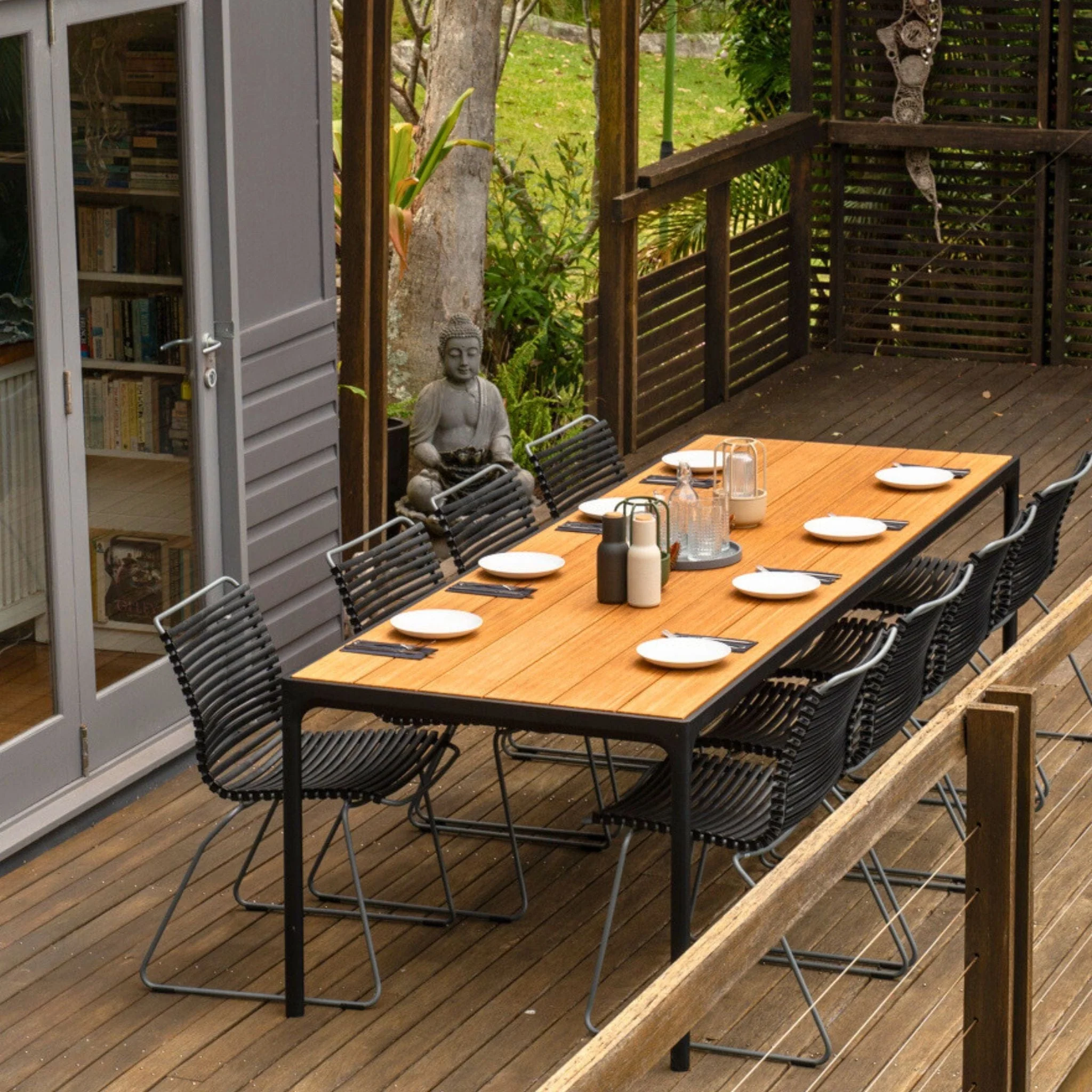 Four Table - Bamboo | Black 270(CM) - Image 6