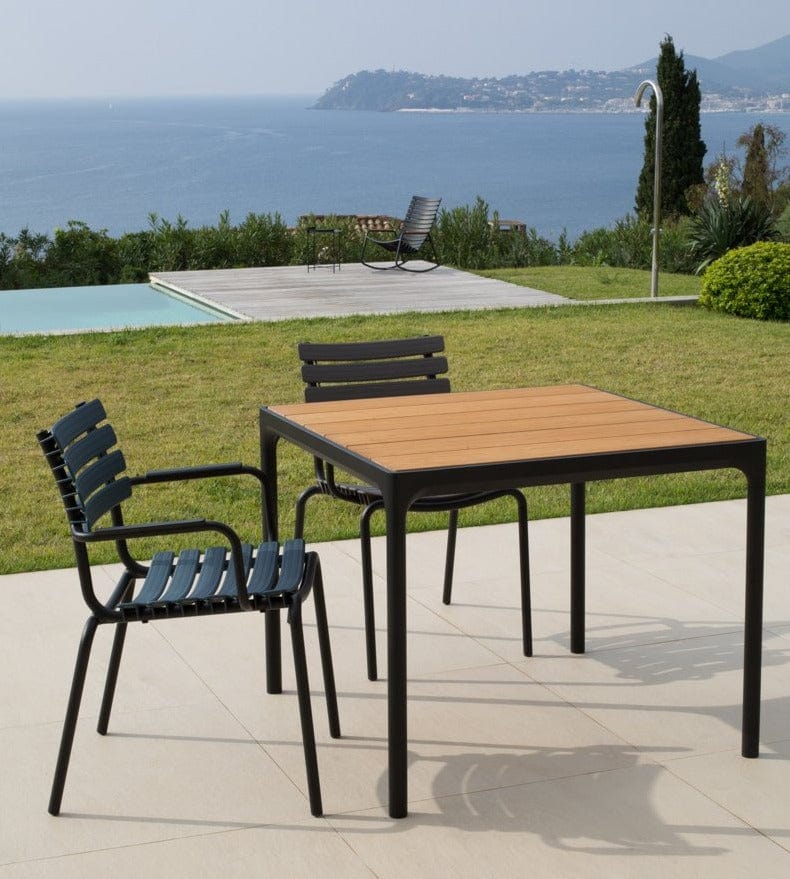 Four Square Table - Bamboo | Black 90(CM) - Image 3