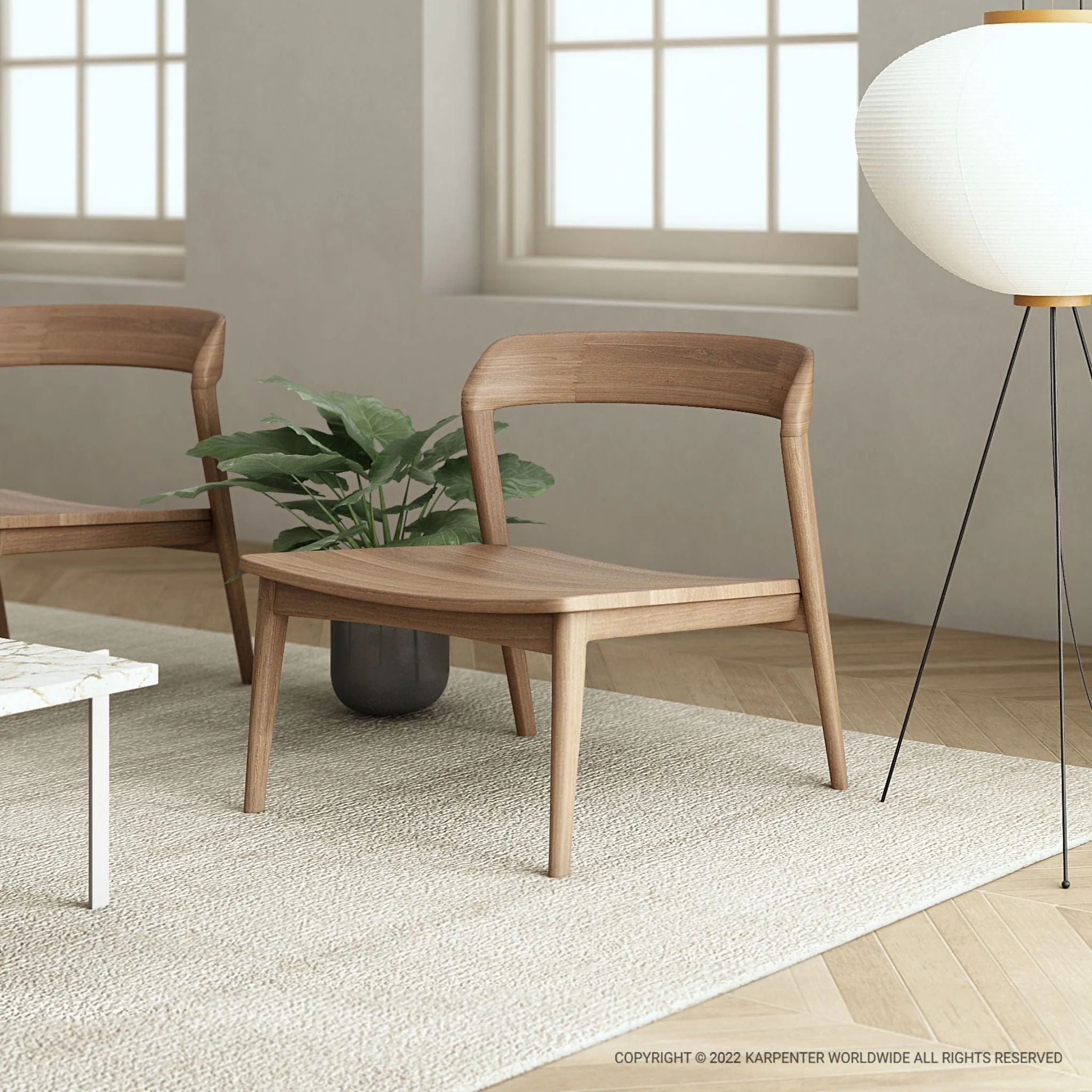 Grasshopper Easy Chair - FSC Recycled Teak - Image 2