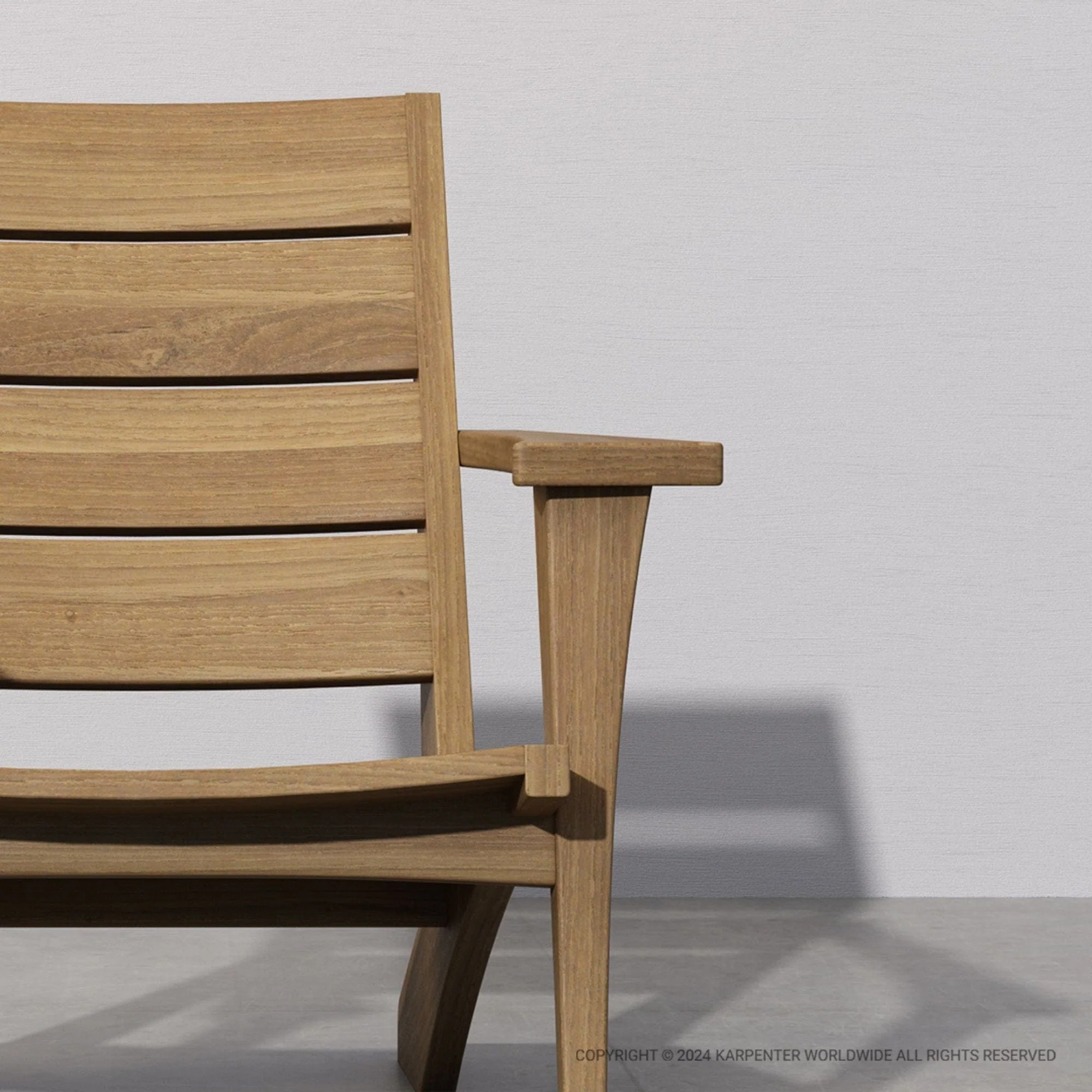 Idle Moose Outdoor Easy Chair - FSC Teak - Image 6