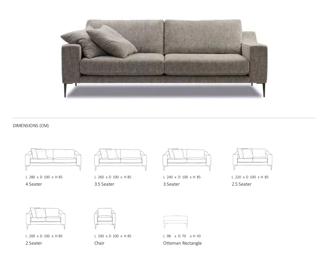 Ivanhoe 3 Seat Lounge - Image 5