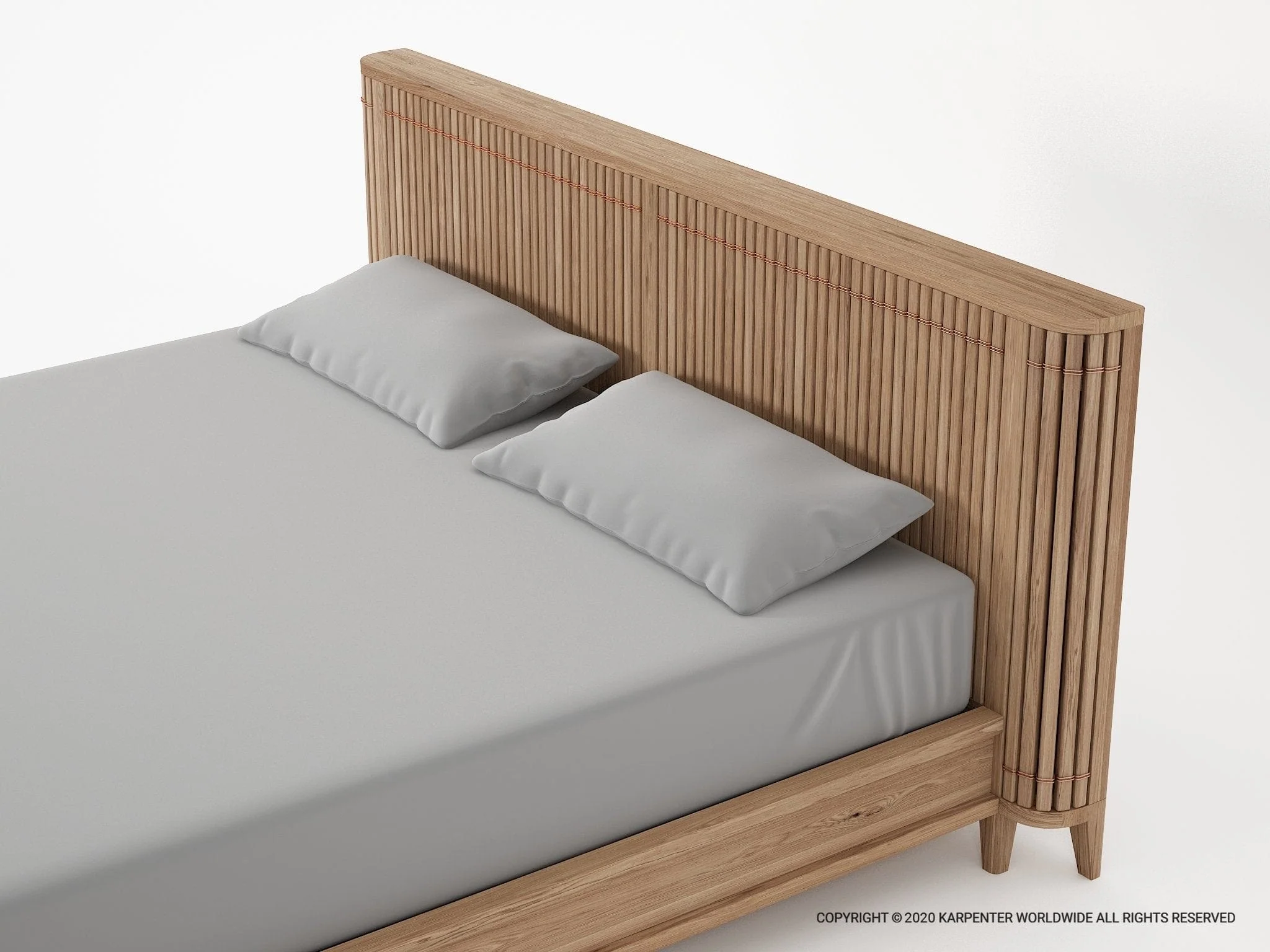 Koppar King Bed without Storage - European Oak | Patina - Image 4
