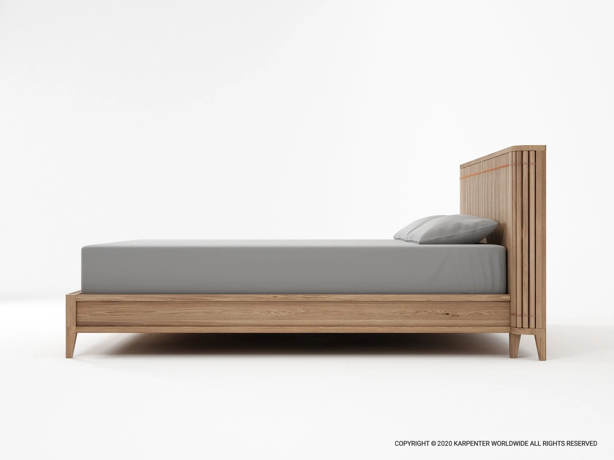 Koppar King Bed without Storage - European Oak | Patina - Image 6