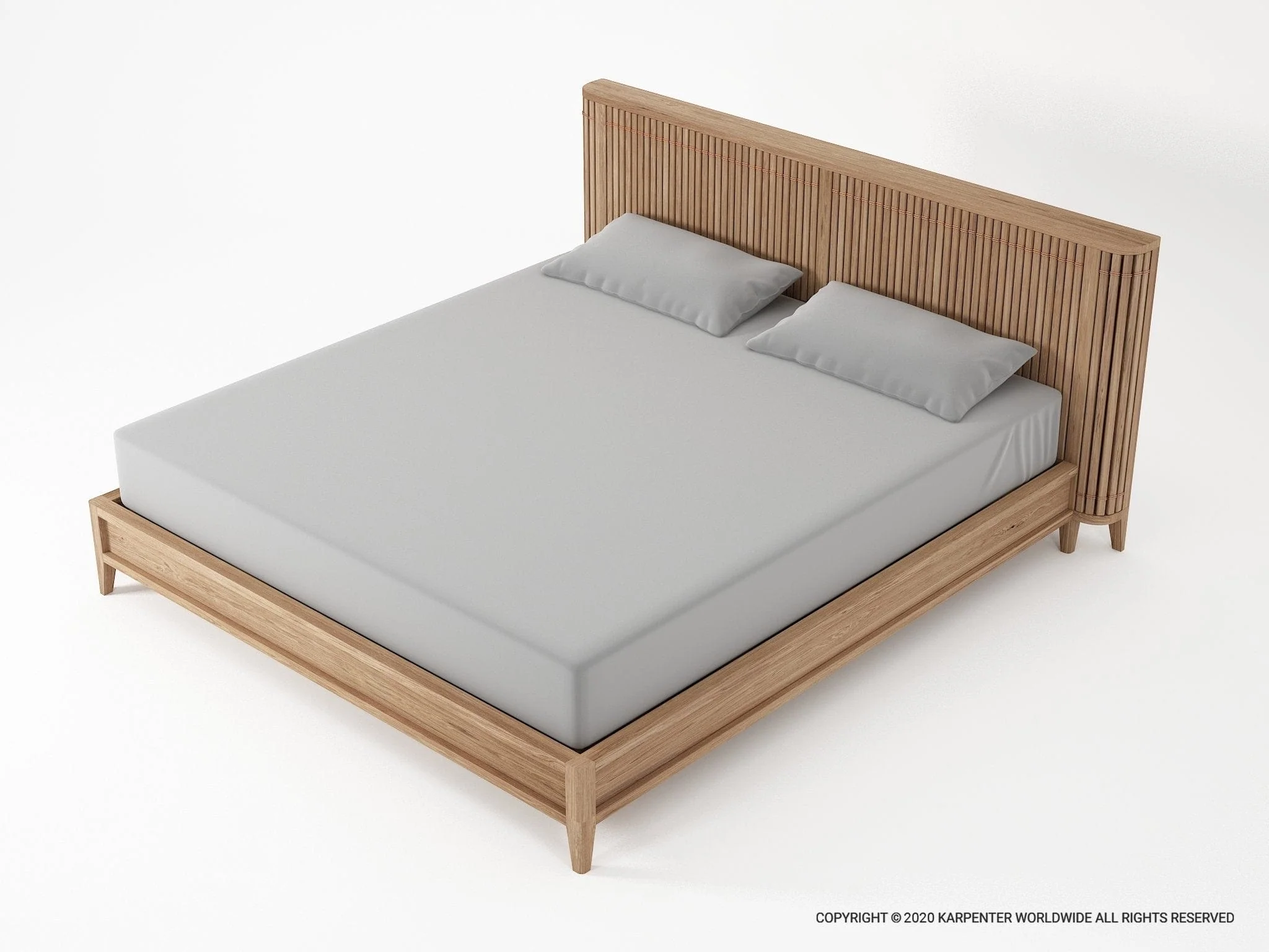 Koppar King Bed without Storage - European Oak | Patina - Image 7