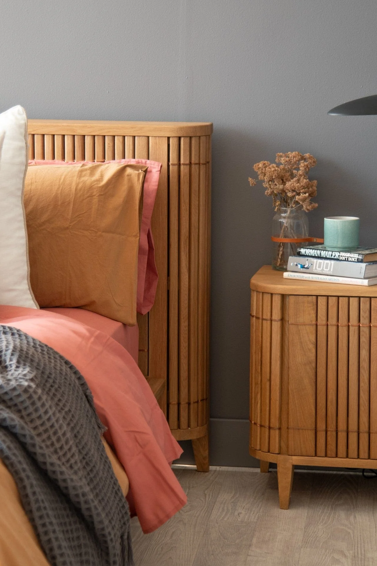 Koppar Side Table Right Hinges - European Oak - Image 8