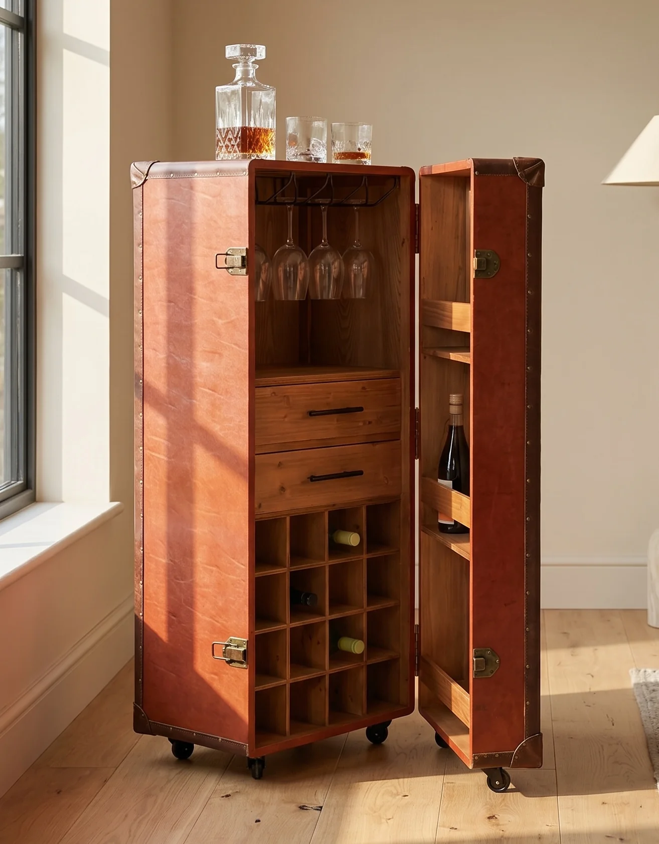 Leather Mini Bar - Image 2