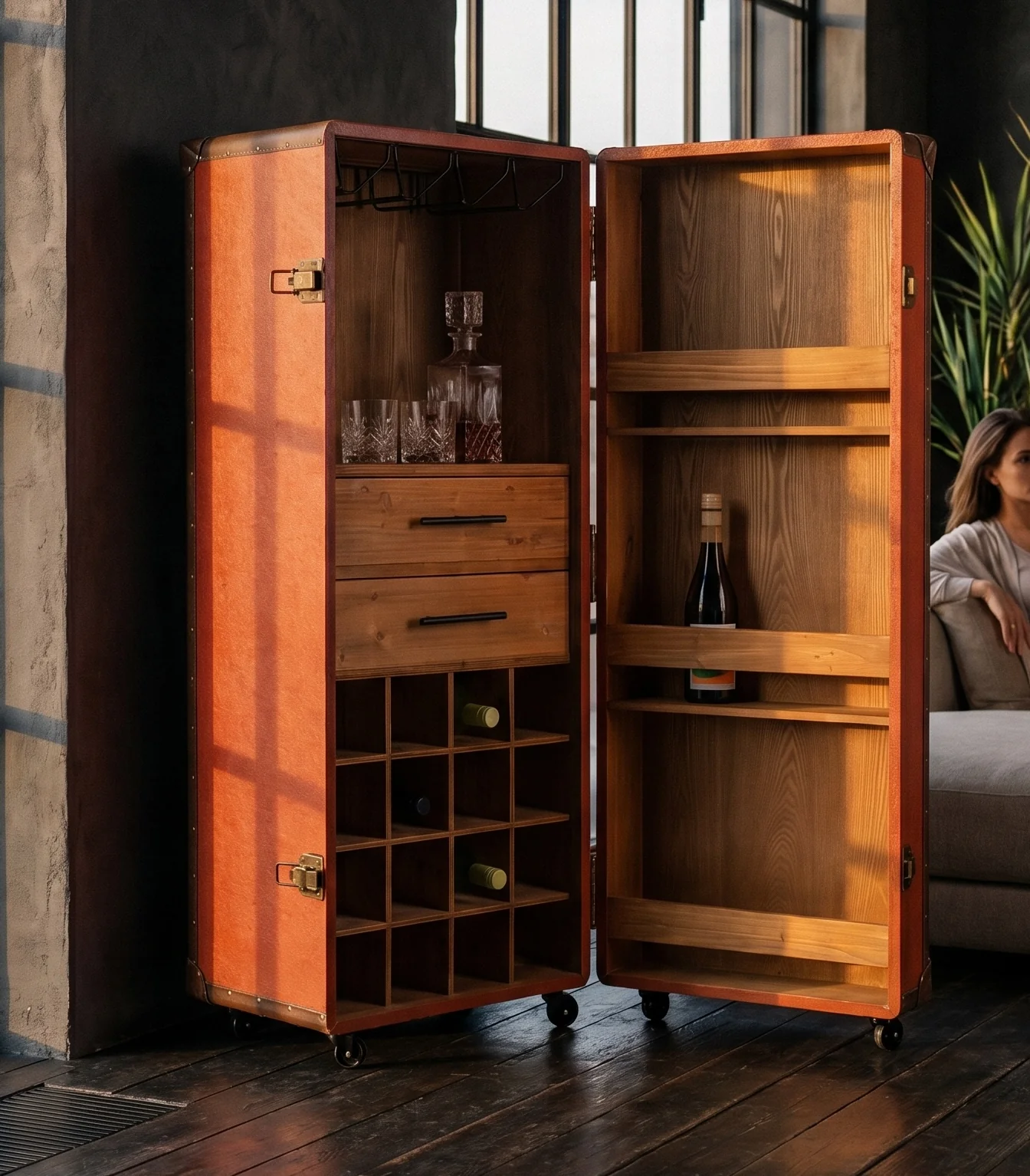 Leather Mini Bar - Image 4