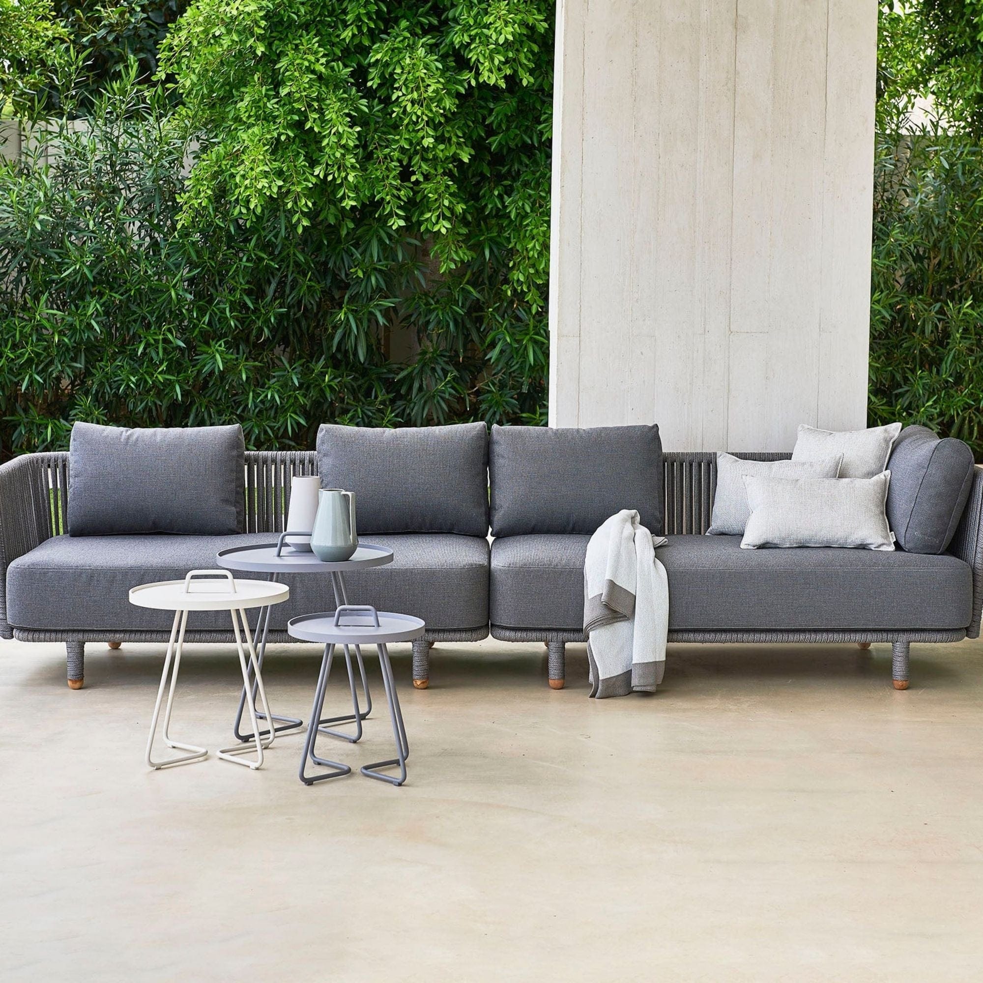 Moments 2 Seater Sofa Left with Cushion Set - Grey - Image 2