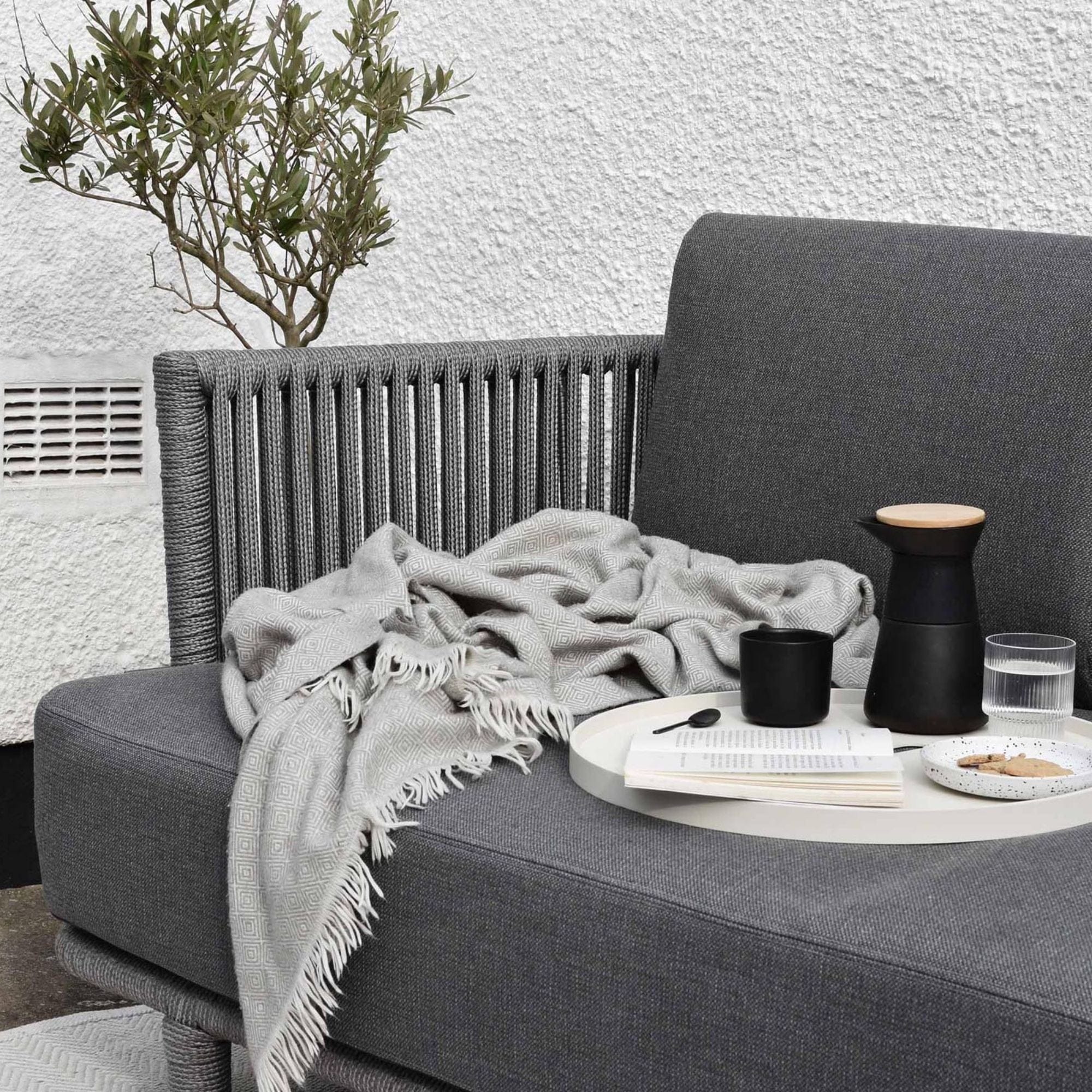 Moments 3 Seater Sofa with Cushion Set - Grey - Image 4