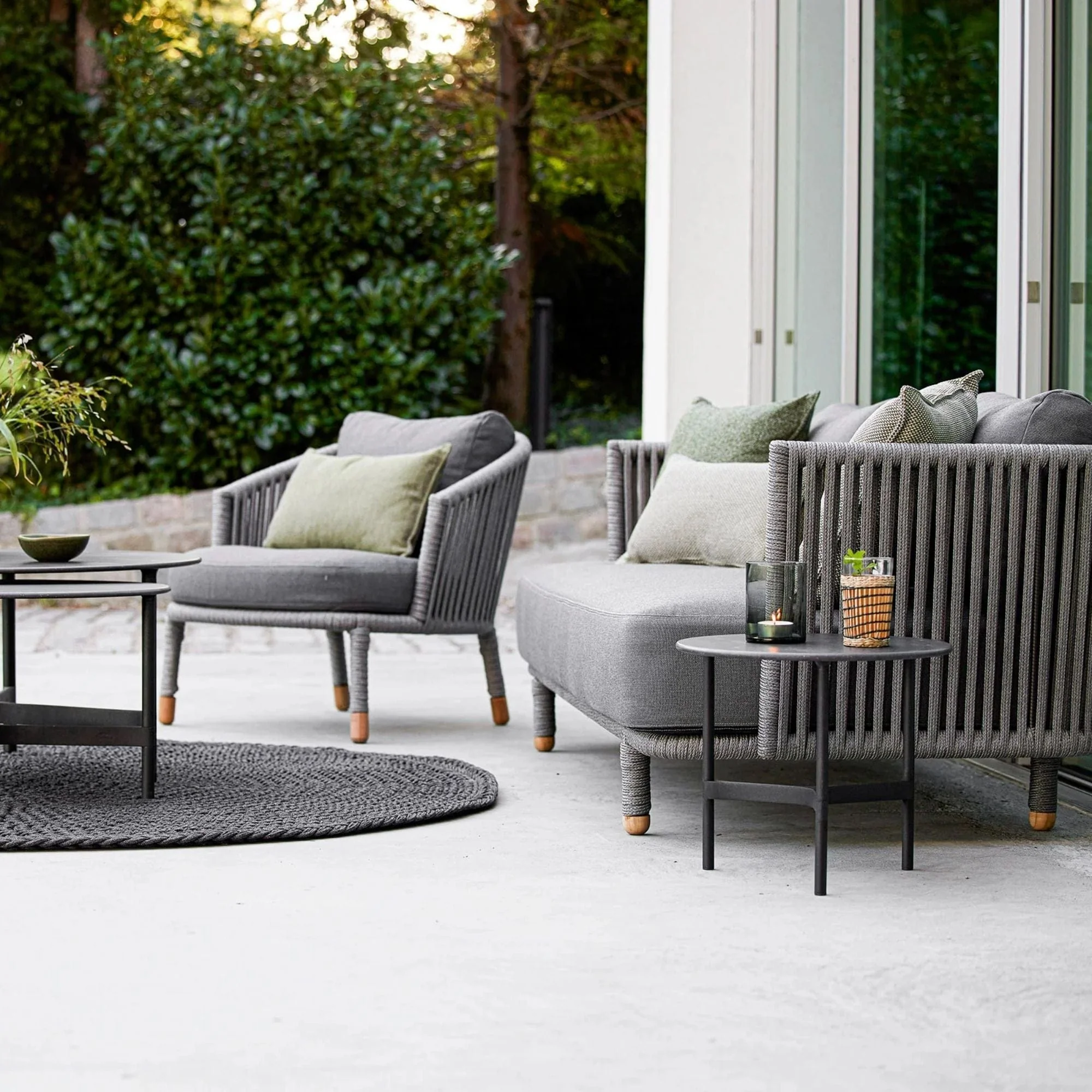 Moments Lounge Chair with Cushion Set - Grey - Image 5