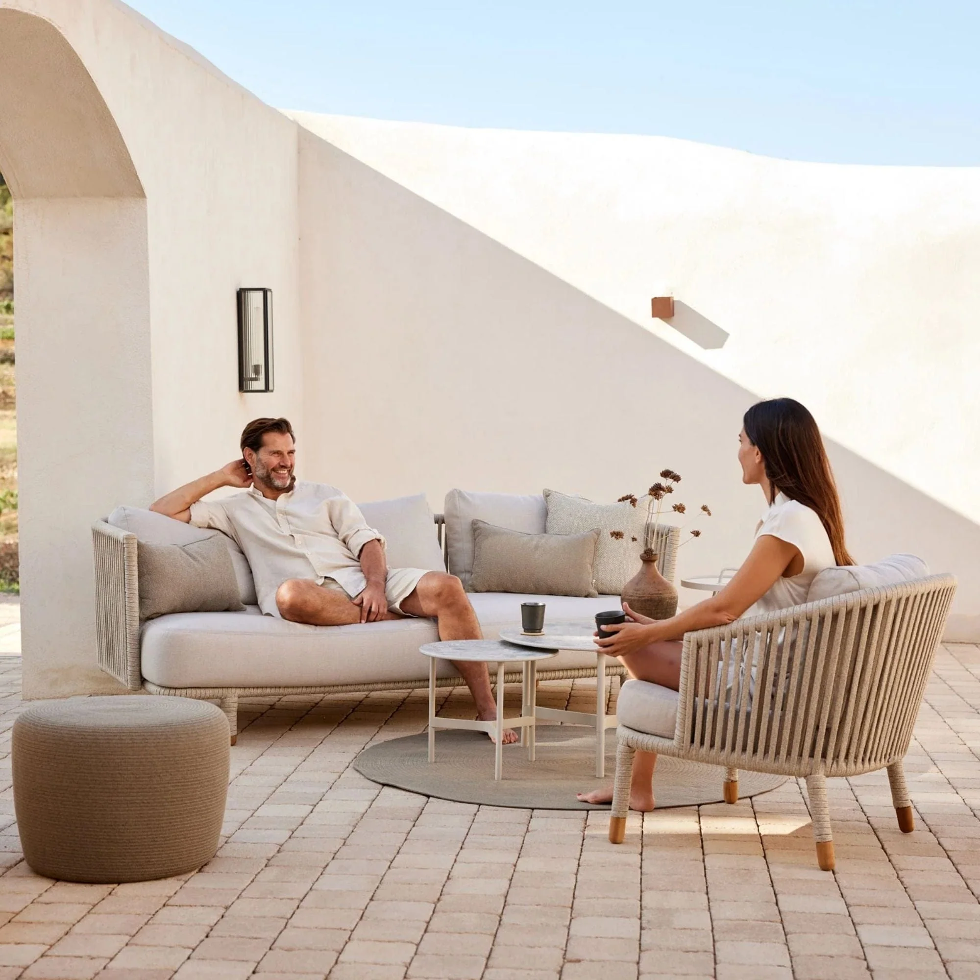 Moments Lounge Chair with Cushion Set - Sand - Image 4