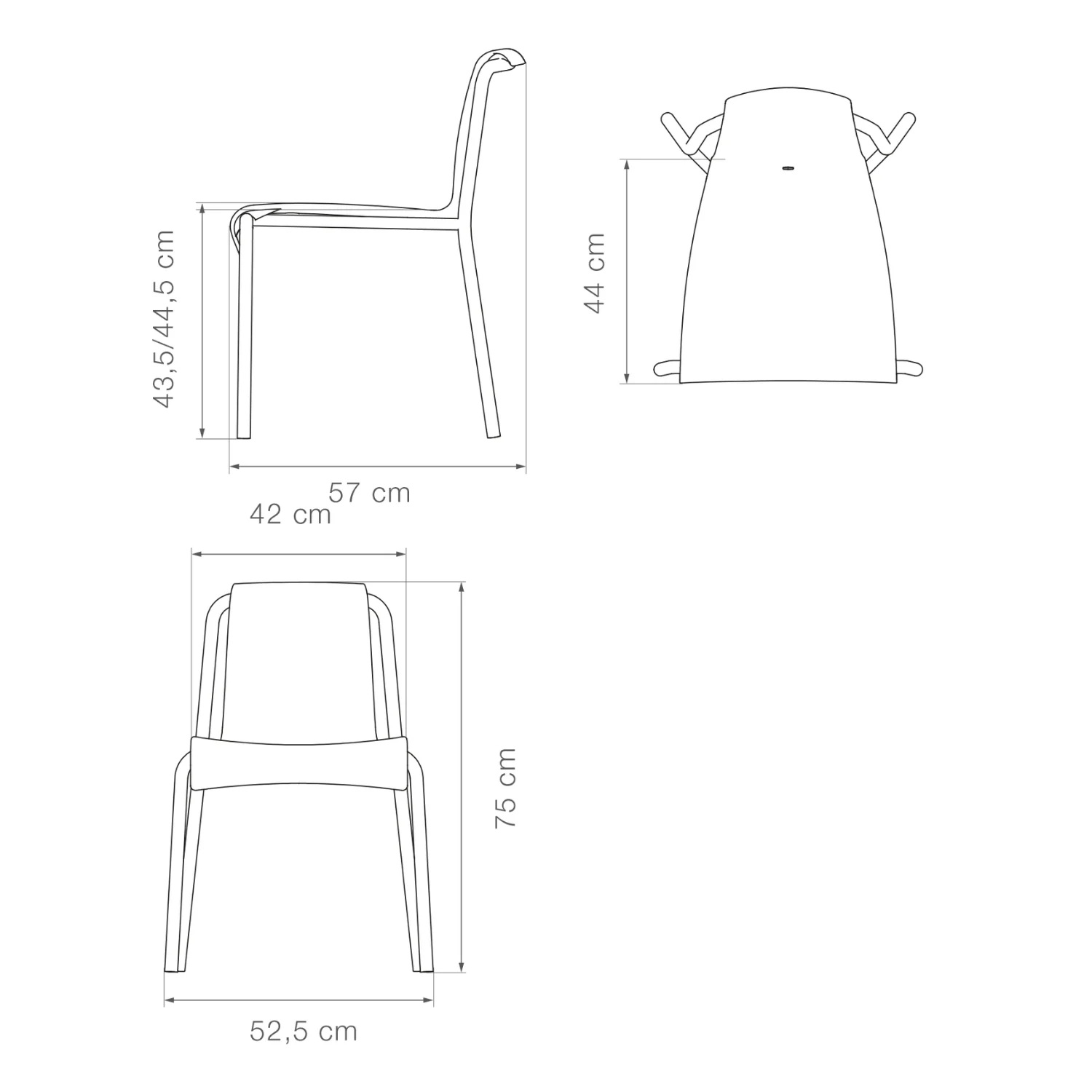 NAMI Dining Chair - Sky Blue - Image 5