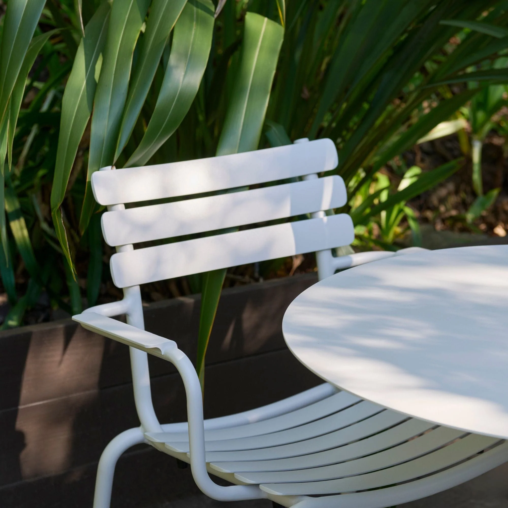Pico Cafe Table (Round Base) 64cm - White - Image 3