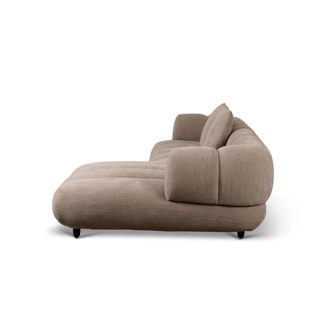 Reya 4 Seater Lounge in Mushroom Fabric - Image 6