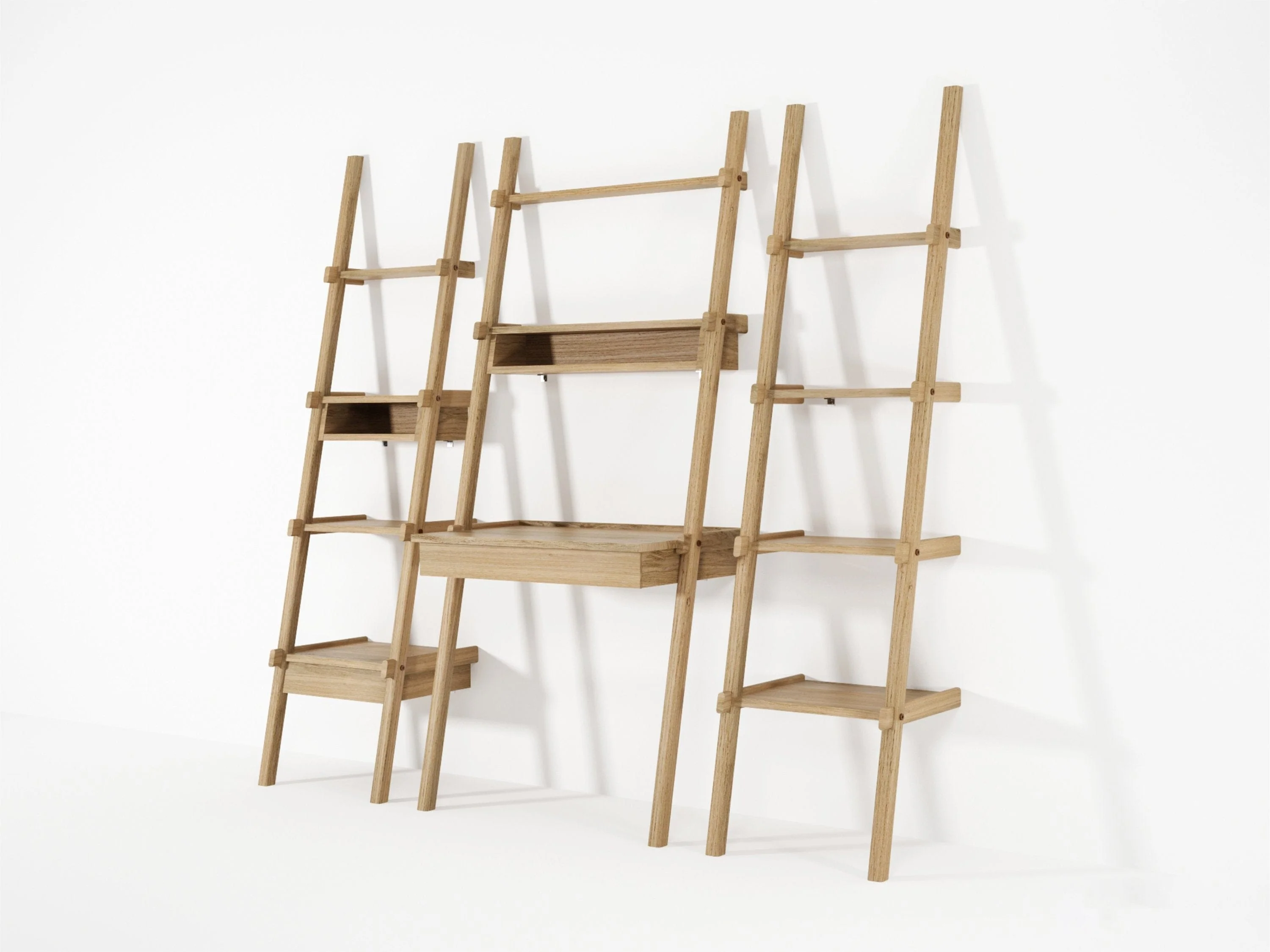 Simply City Ladder Desk - European Oak - Image 4