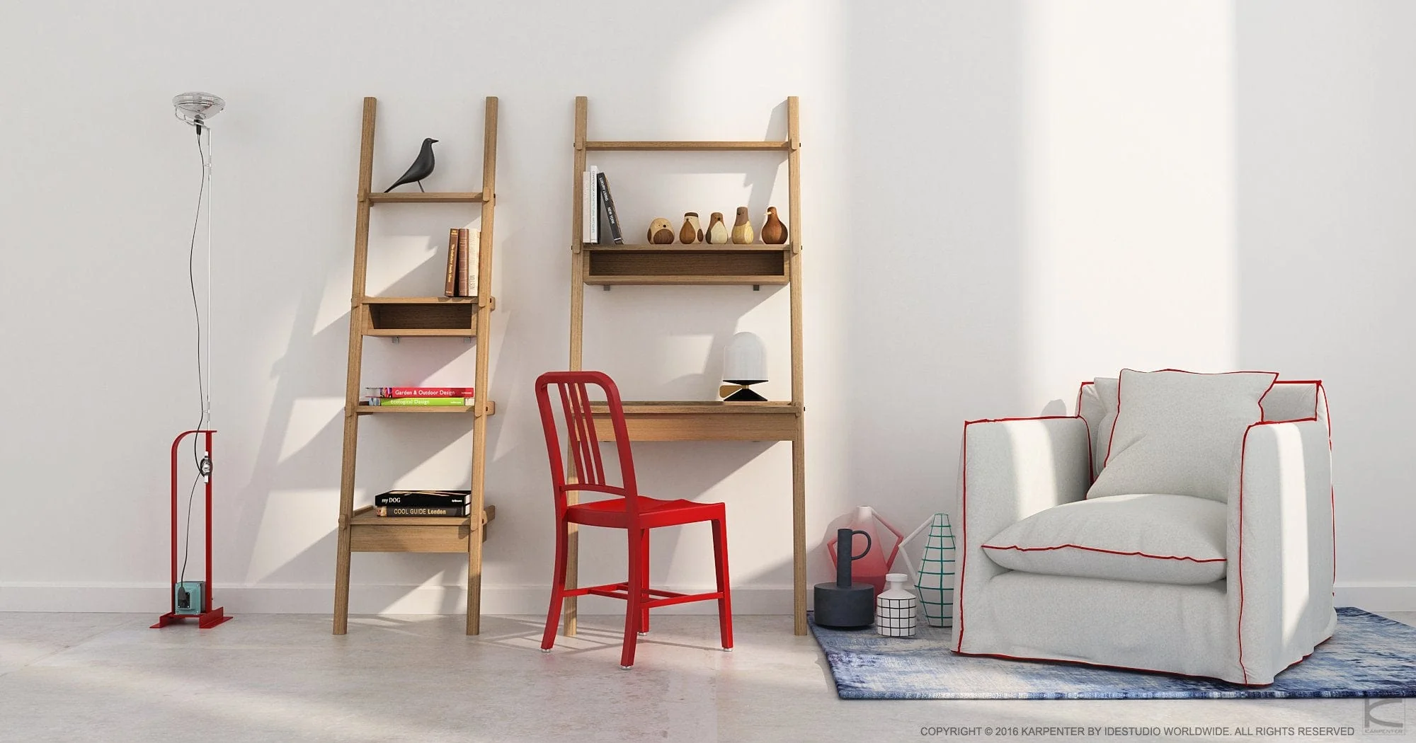 Simply City Ladder Desk - European Oak - Image 5