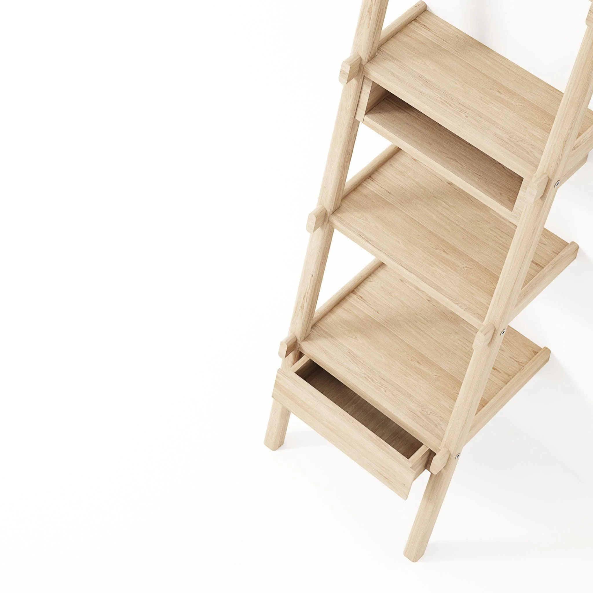 Simply City Ladder Shelves - European Oak - Image 7