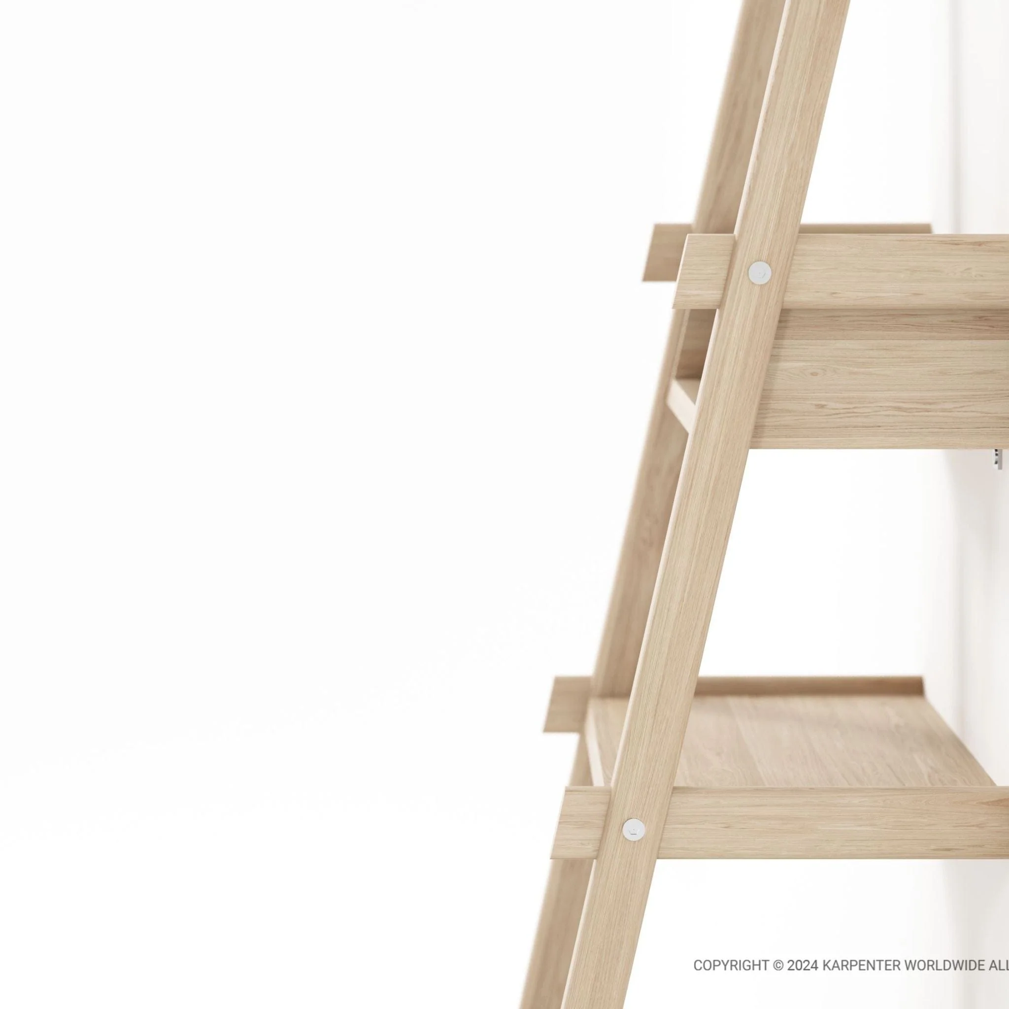 Simply City Ladder Shelves - European Oak - Image 8