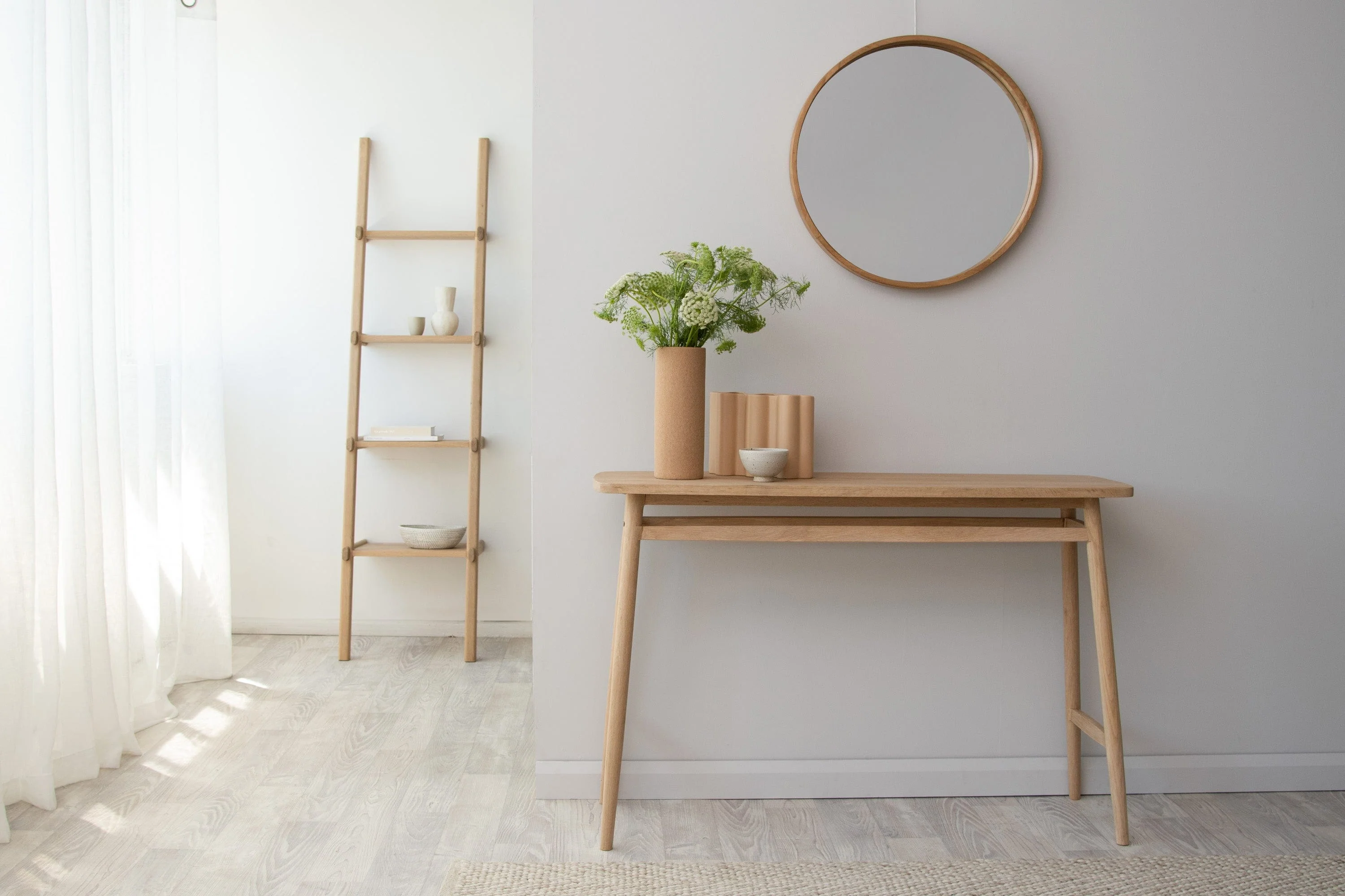 Simply City Ladder Shelves - European Oak - Image 5
