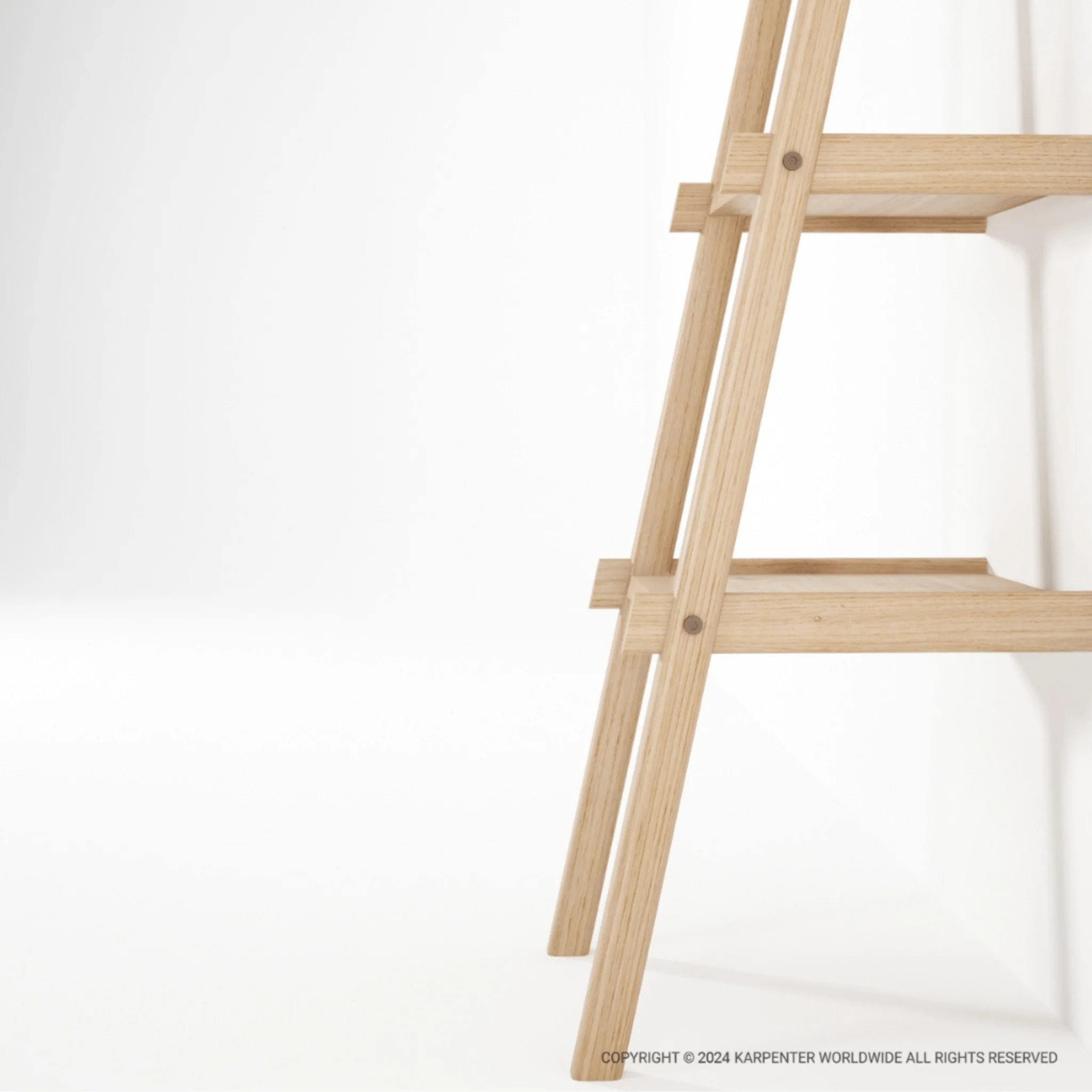 Simply City Ladder Shelves - European Oak - Image 6