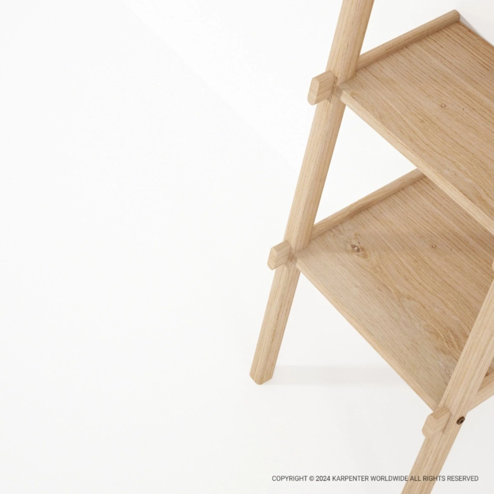 Simply City Ladder Shelves - European Oak - Image 7
