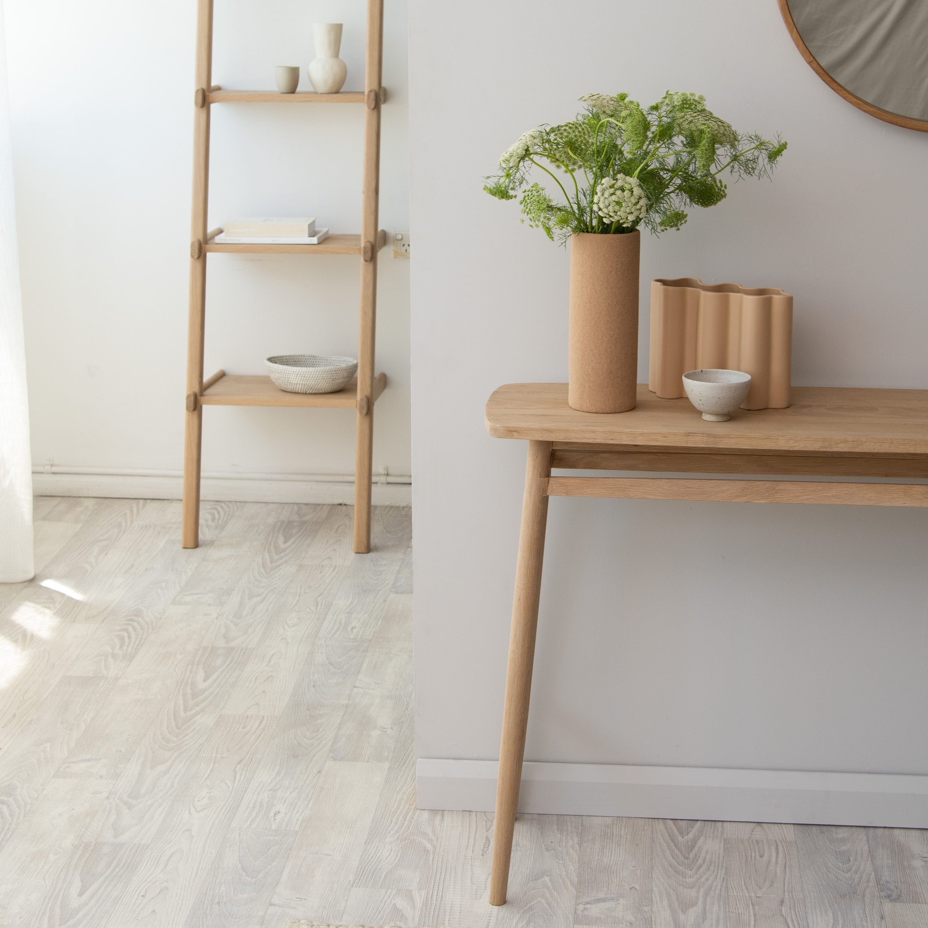 Simply City Ladder Shelves - European Oak - Image 8